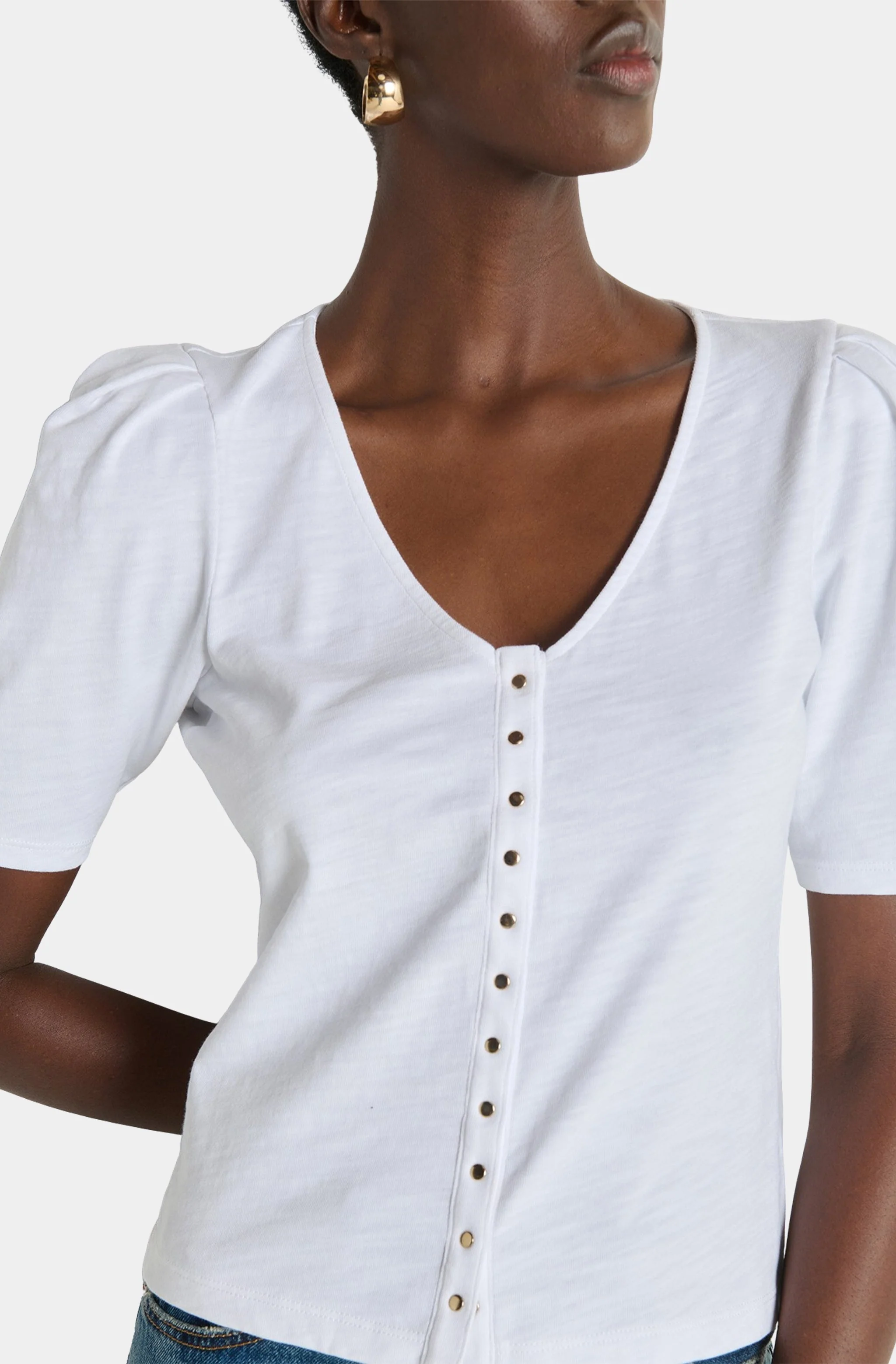 Jen Button Up Blouse - Image 3