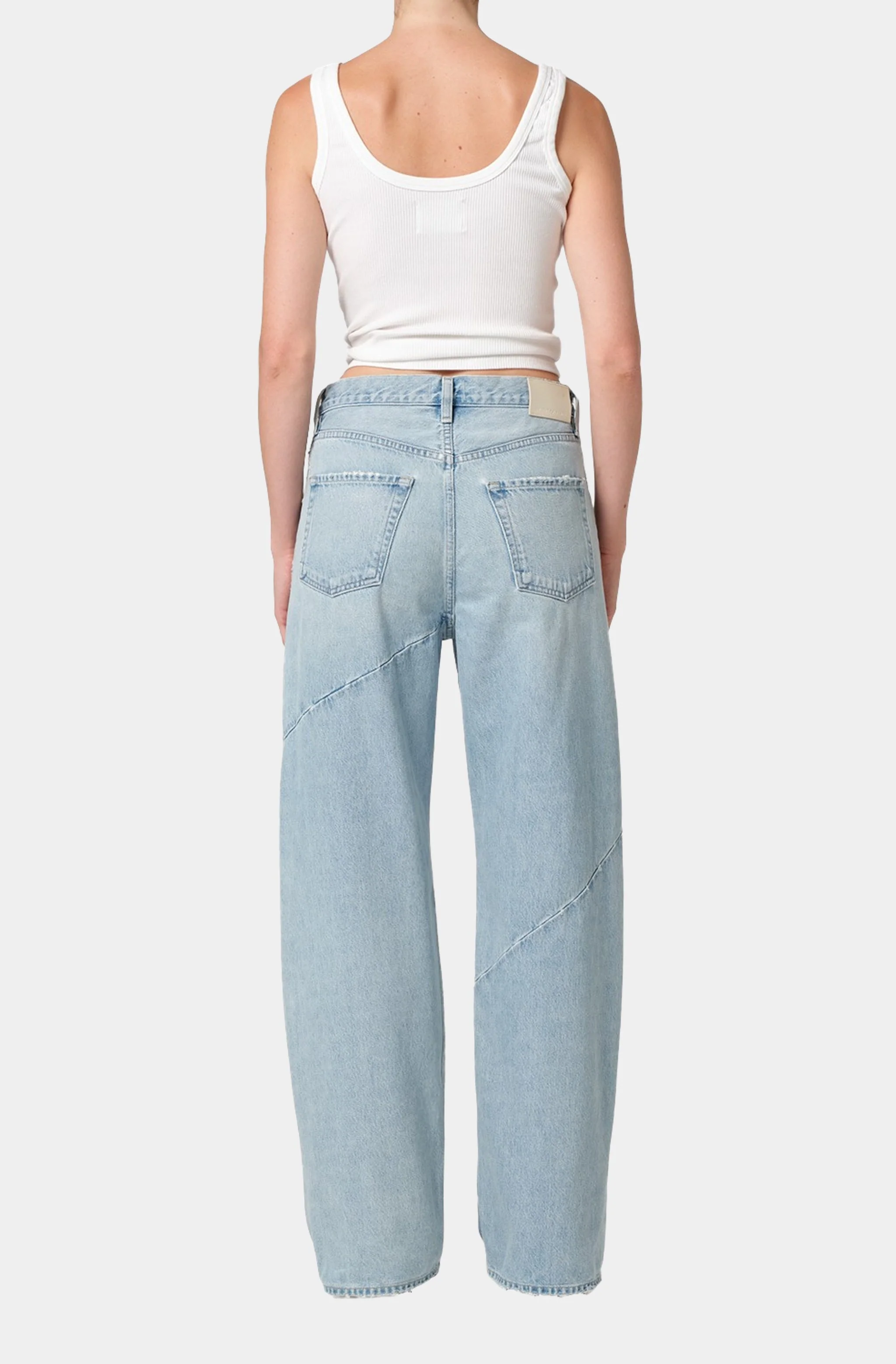 Ayla Swirl Baggy Cuffed Jeans - Image 4