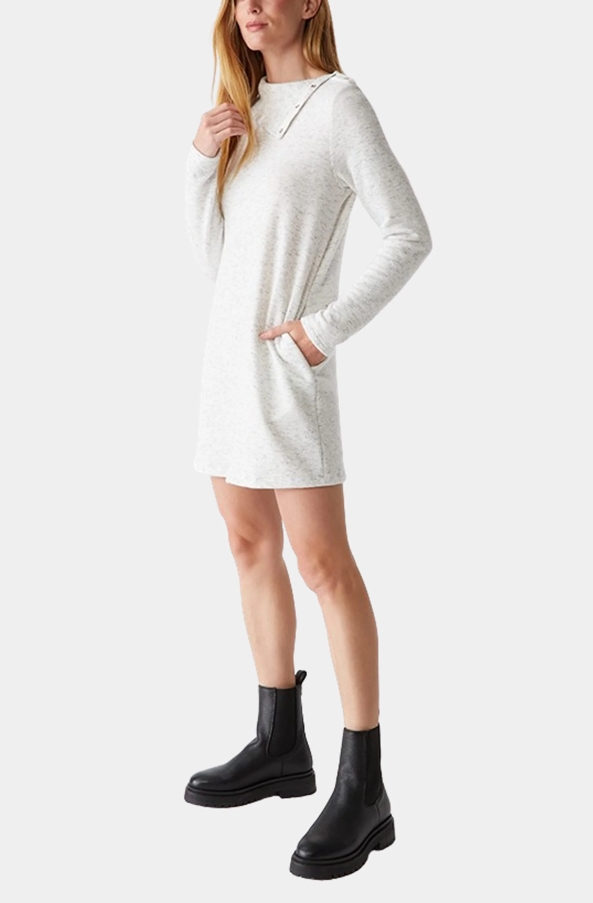 Carlotta Snap Neck Mini Dress - Image 2