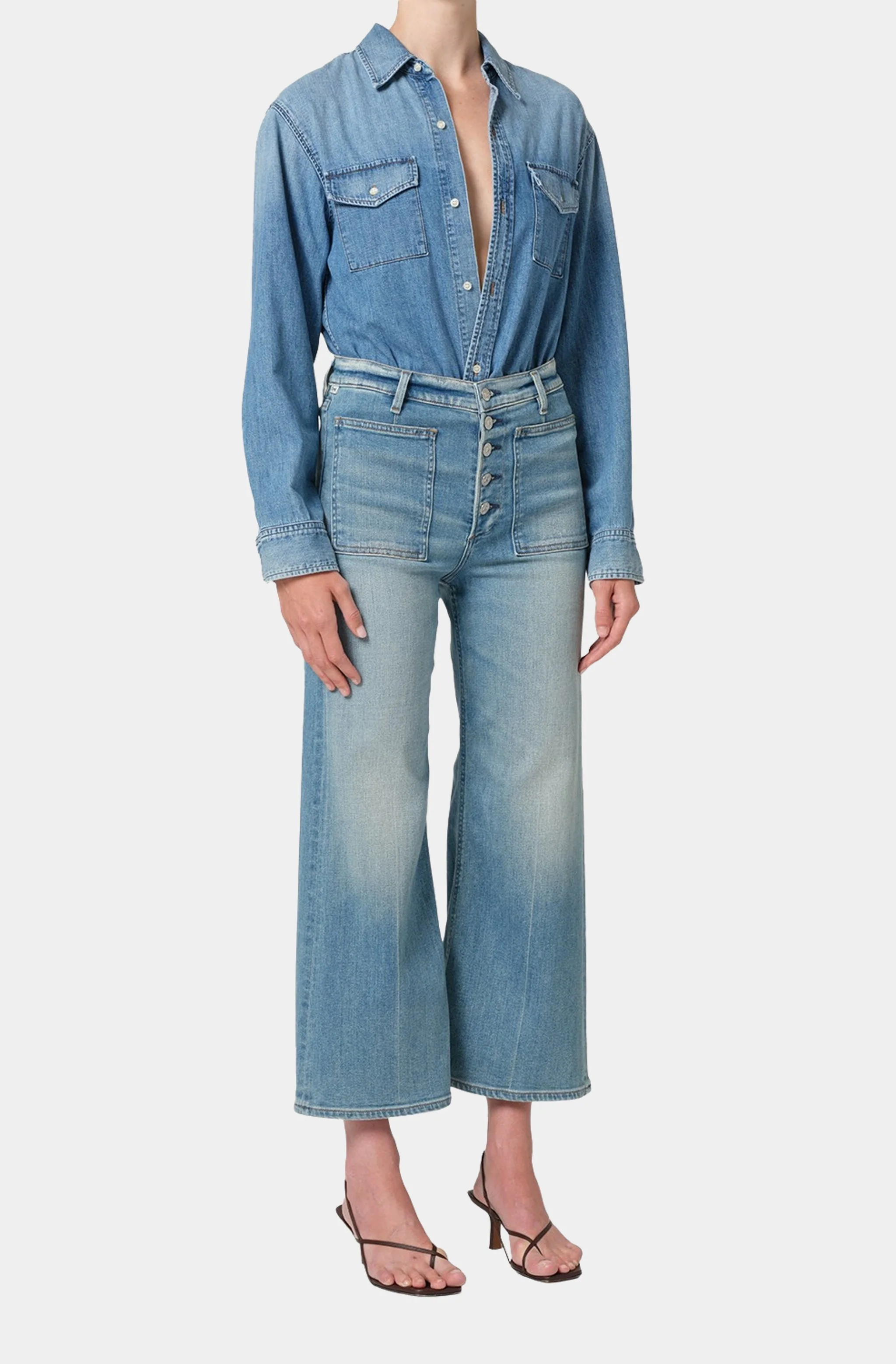 Lyra Patch Pocket Jeans - Image 2