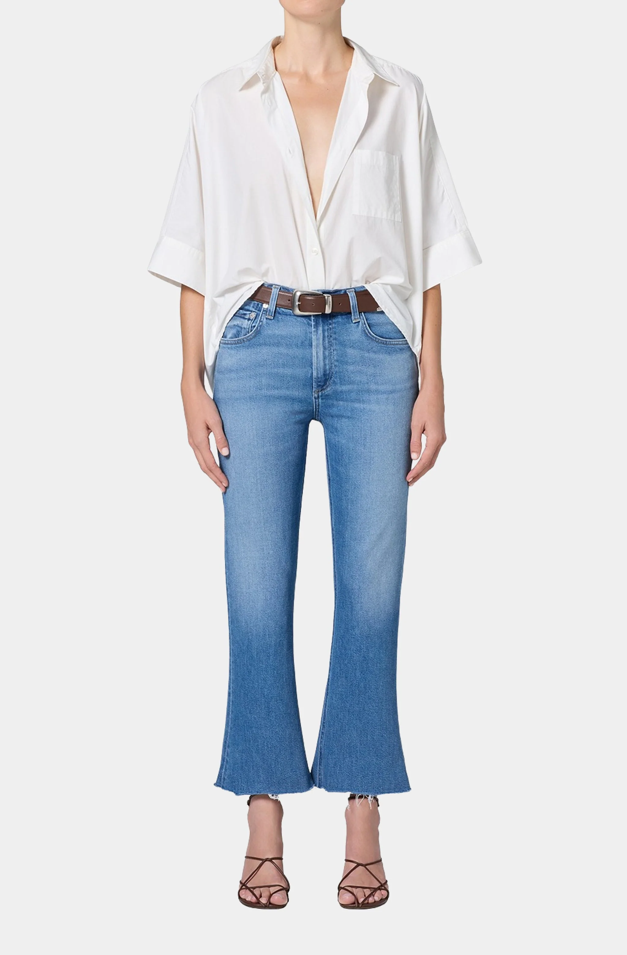 Goldie Kick Flare Ankle 27 Raw Hem