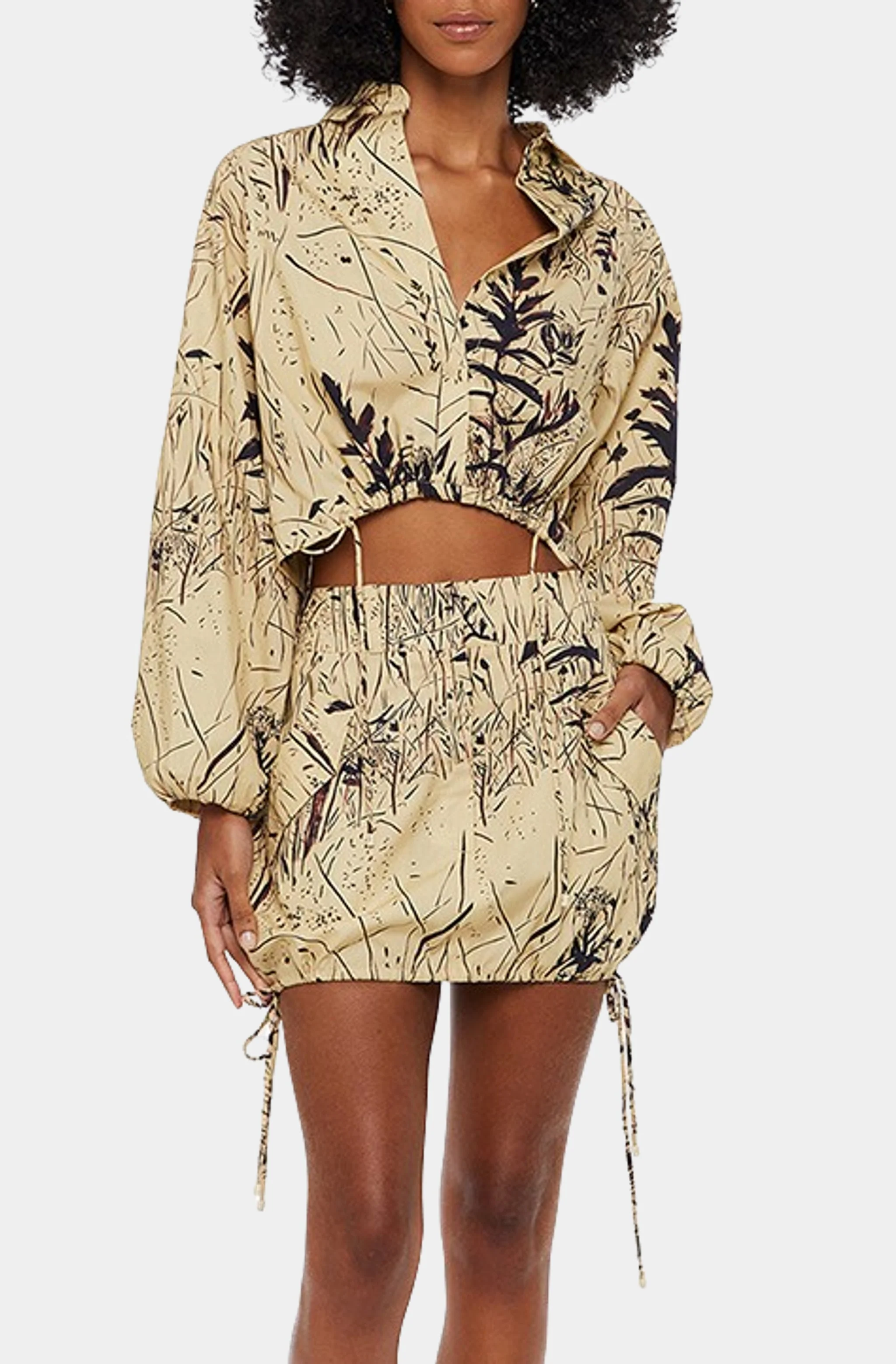 Mini Skirt with Nanquim Foliage - Image 2