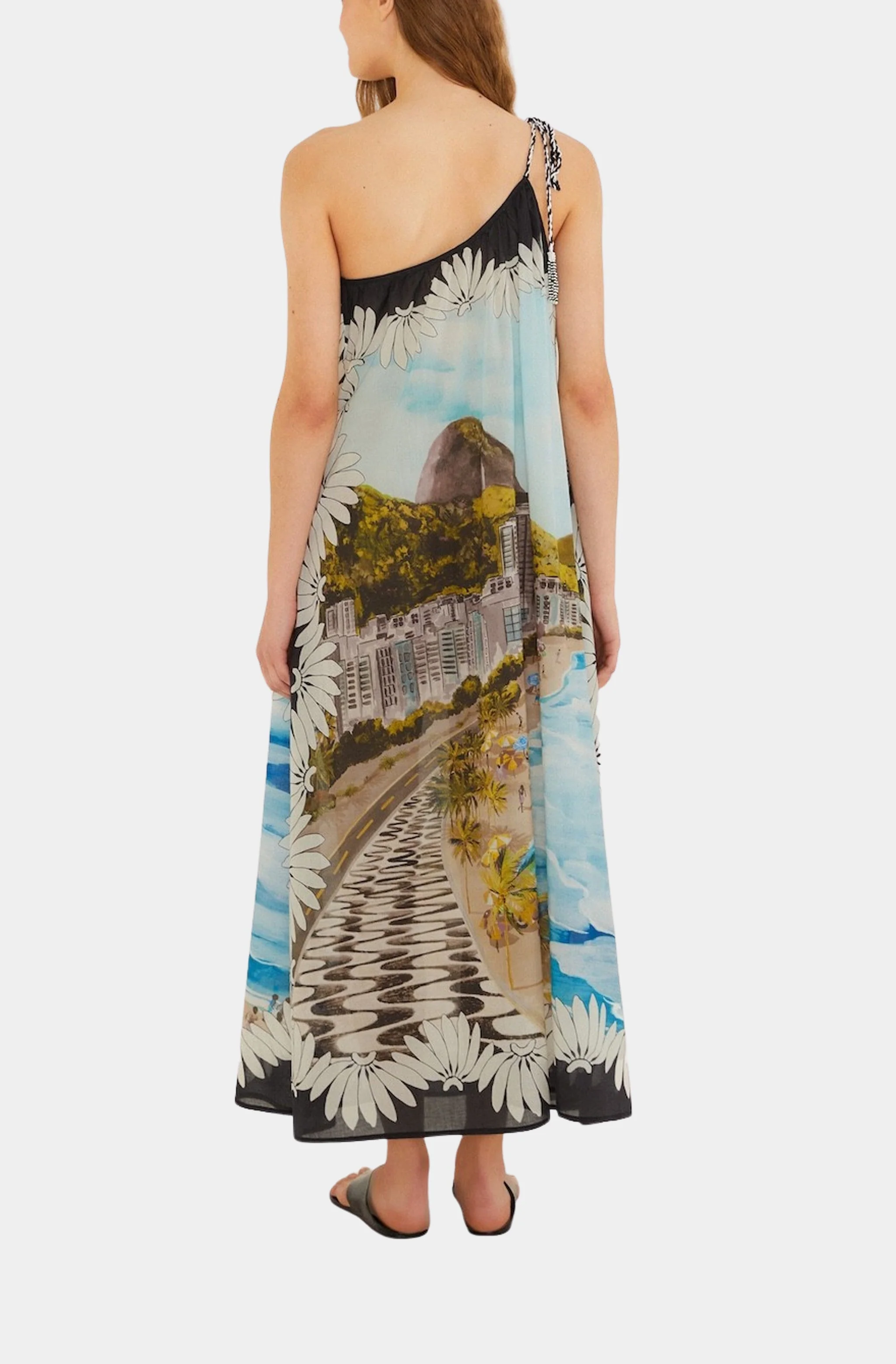 Copacabana Beach Multicolored Maxi Dress - Image 4