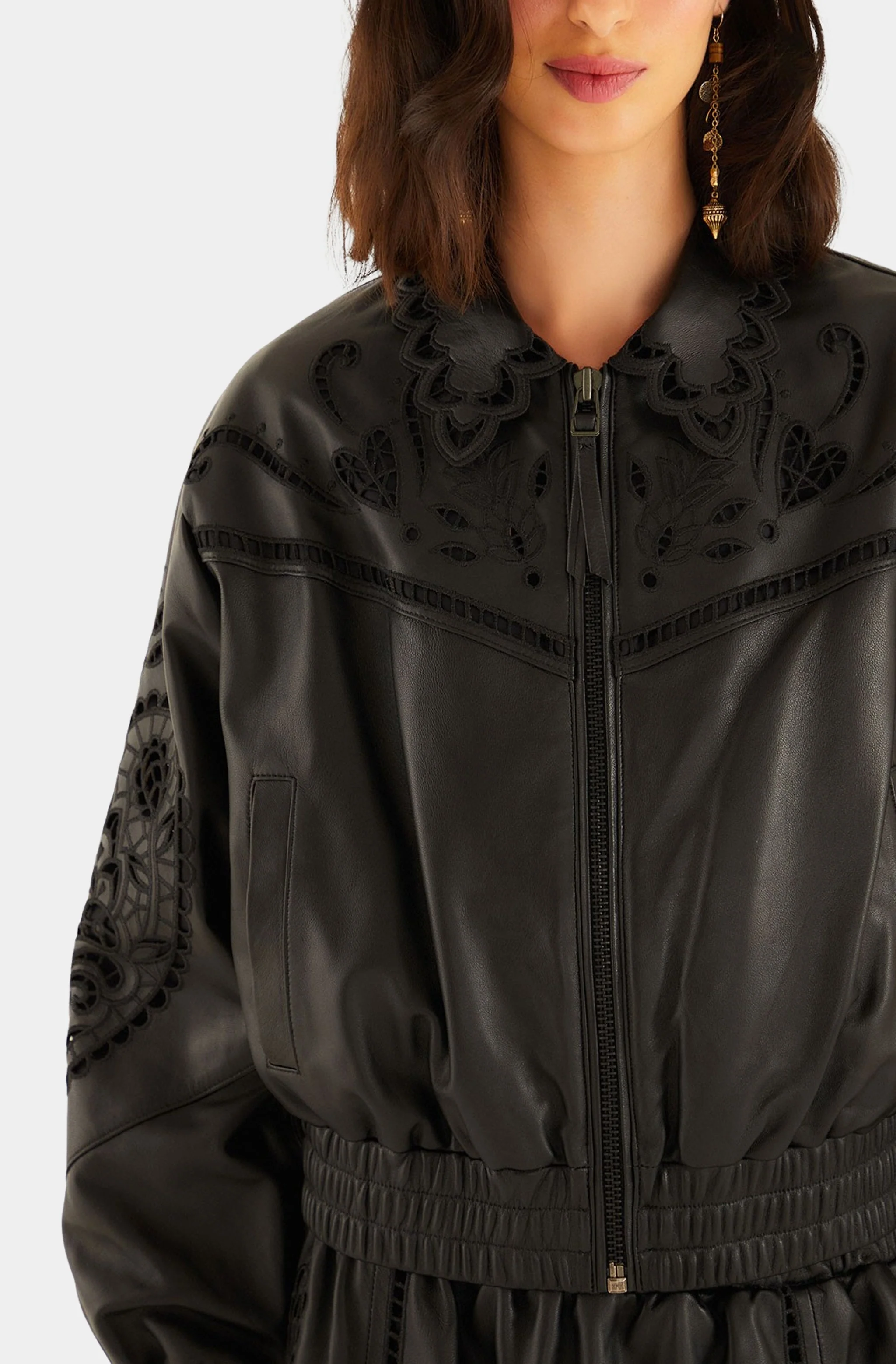 Black Richilieu Heart Jacket - Image 3