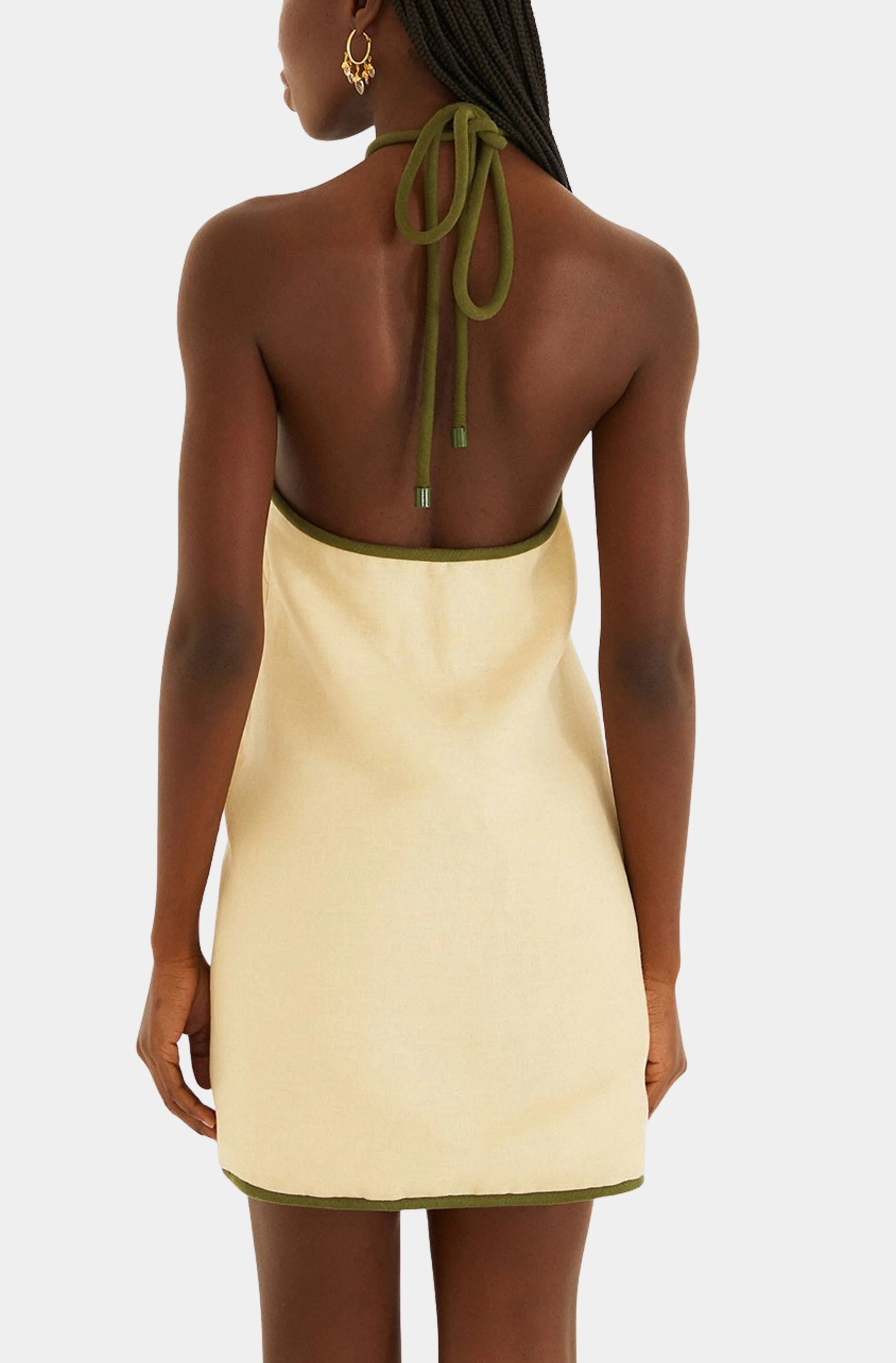 Sand Coconut Sleeveless Mini Dress - Image 3
