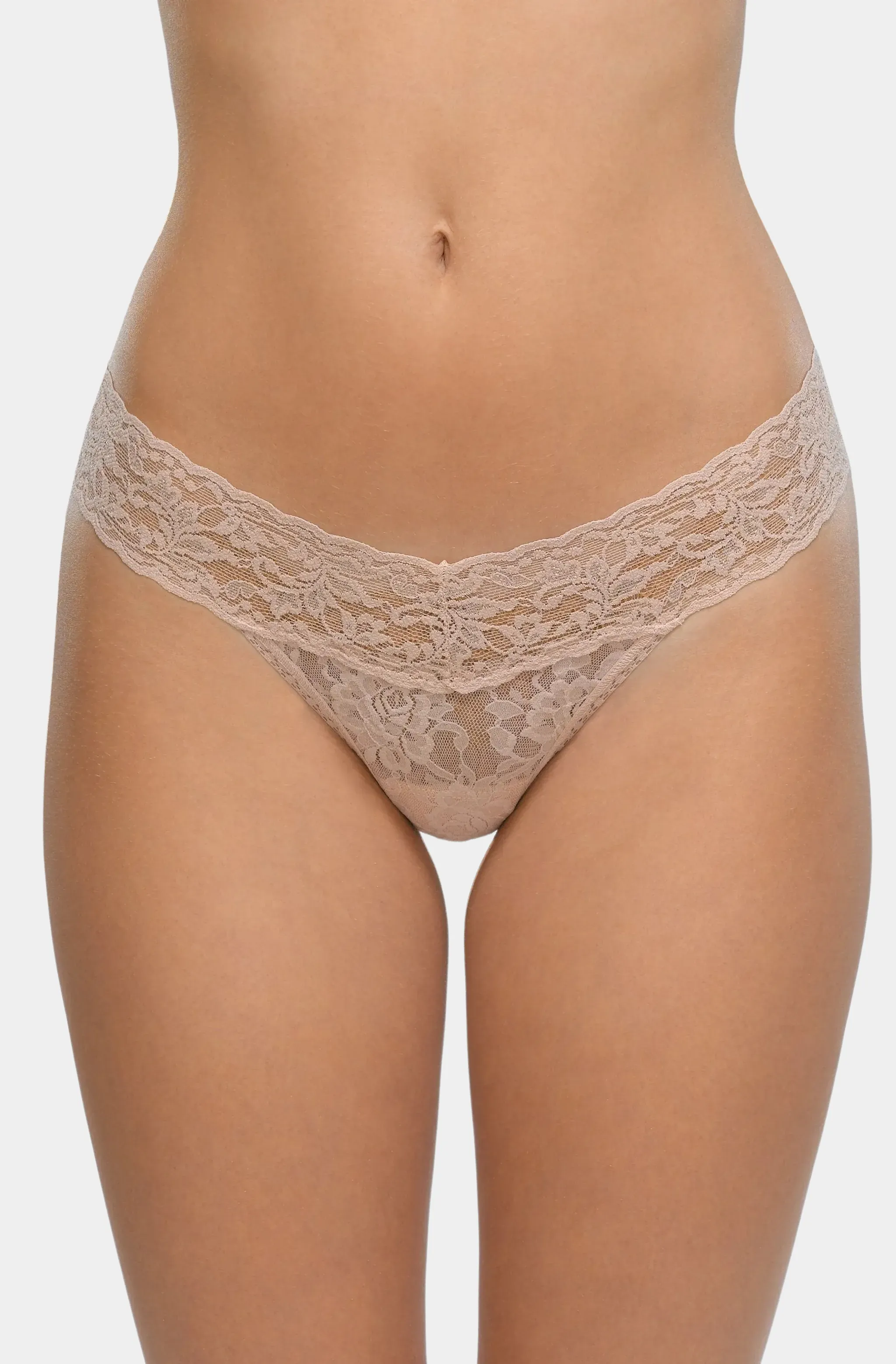 Signature Lace Low Rise Thong - Image 2