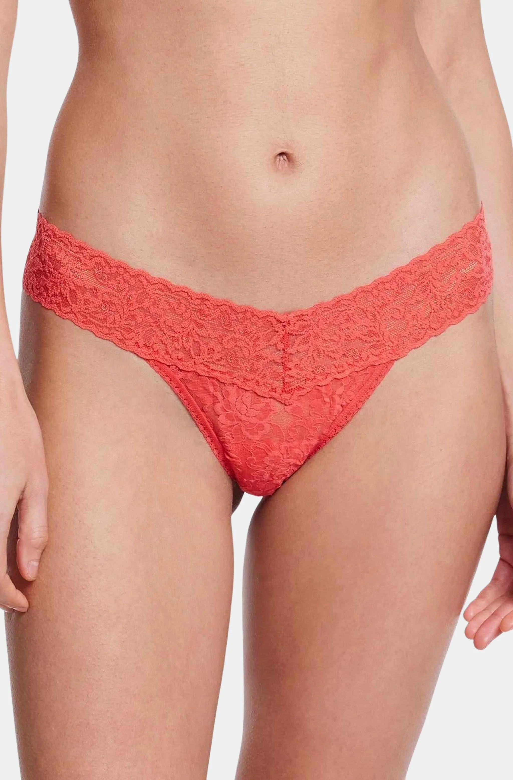 Signature Lace Low Rise Thong - Image 2