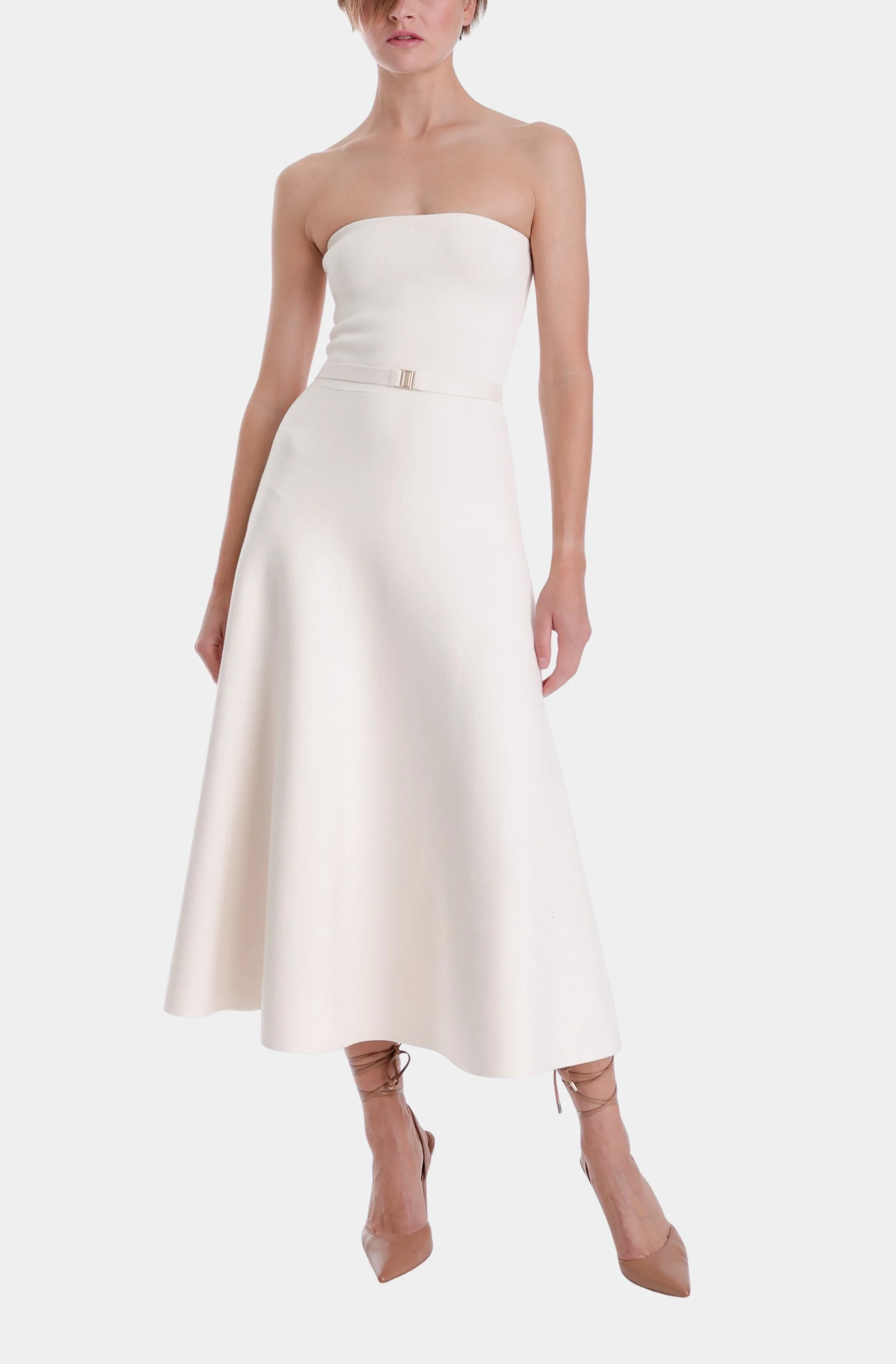 Eira Strapless Midi Dress
