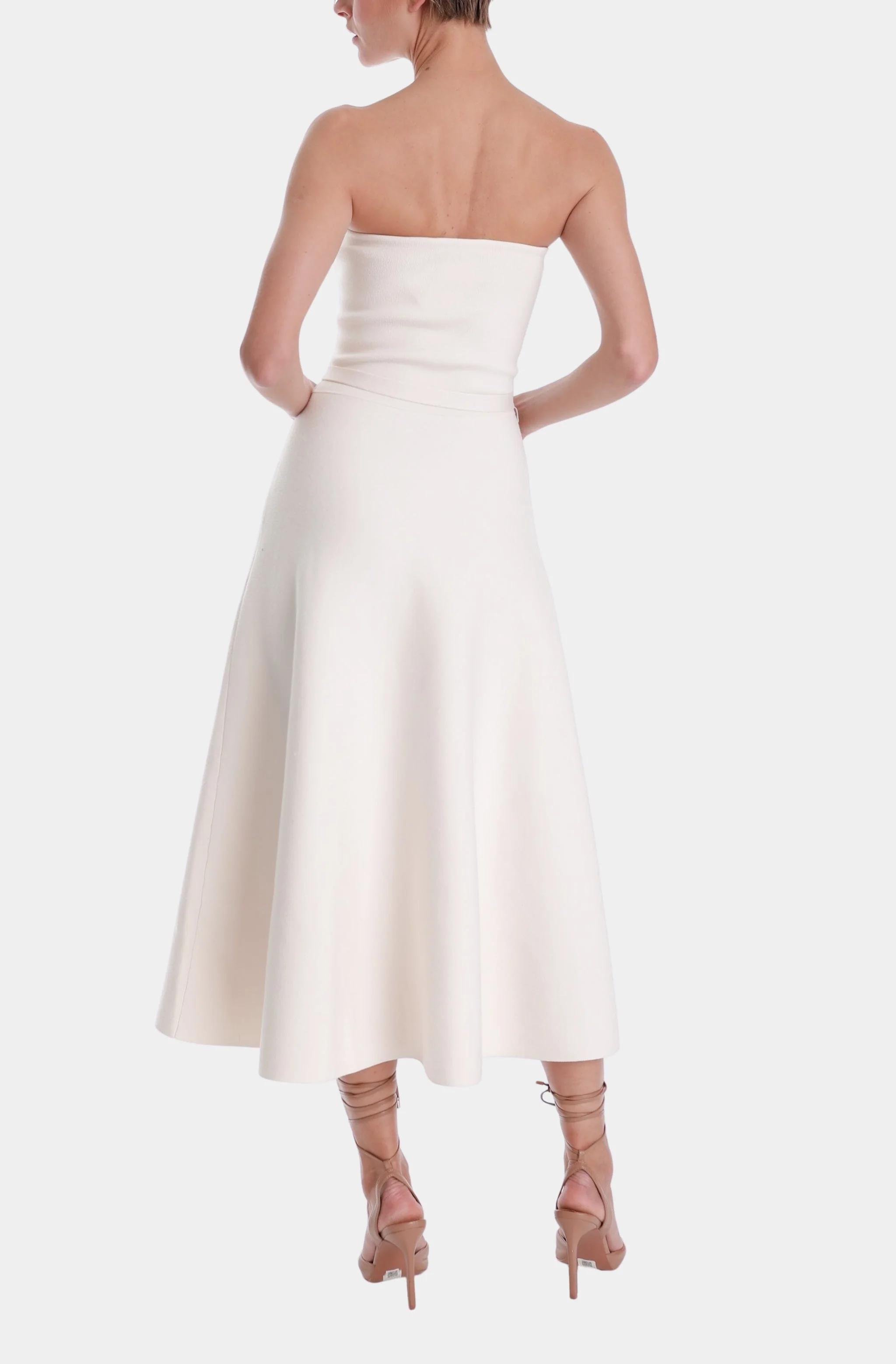 Eira Strapless Midi Dress - Image 2