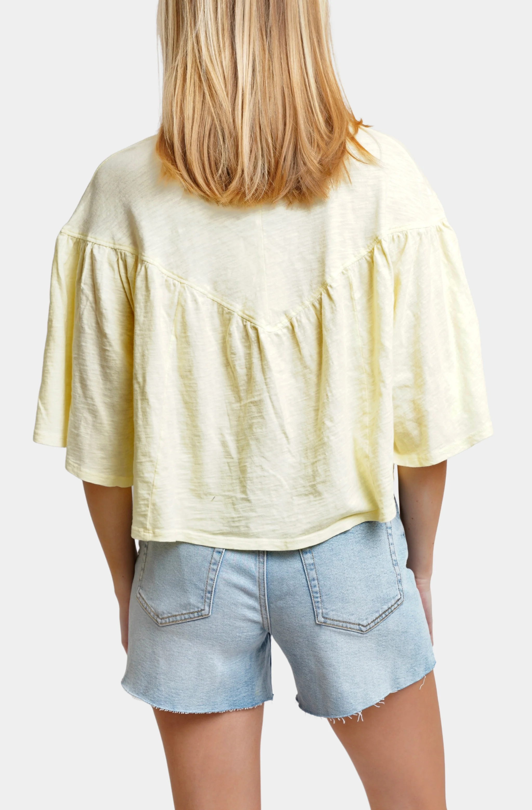 V Yoke Henley Blouse - Image 2
