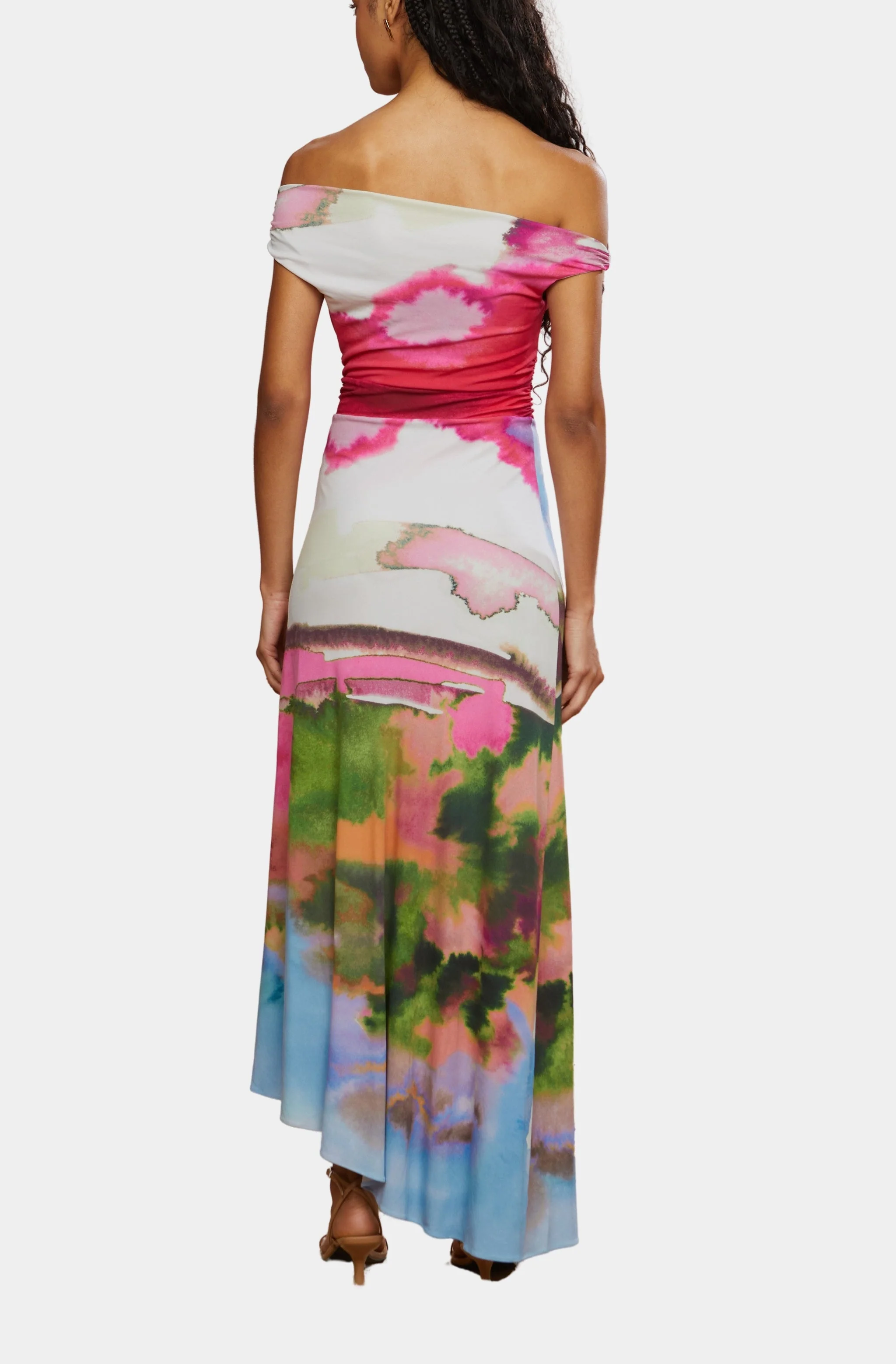 Ella Printed Jersey Dress - Image 2