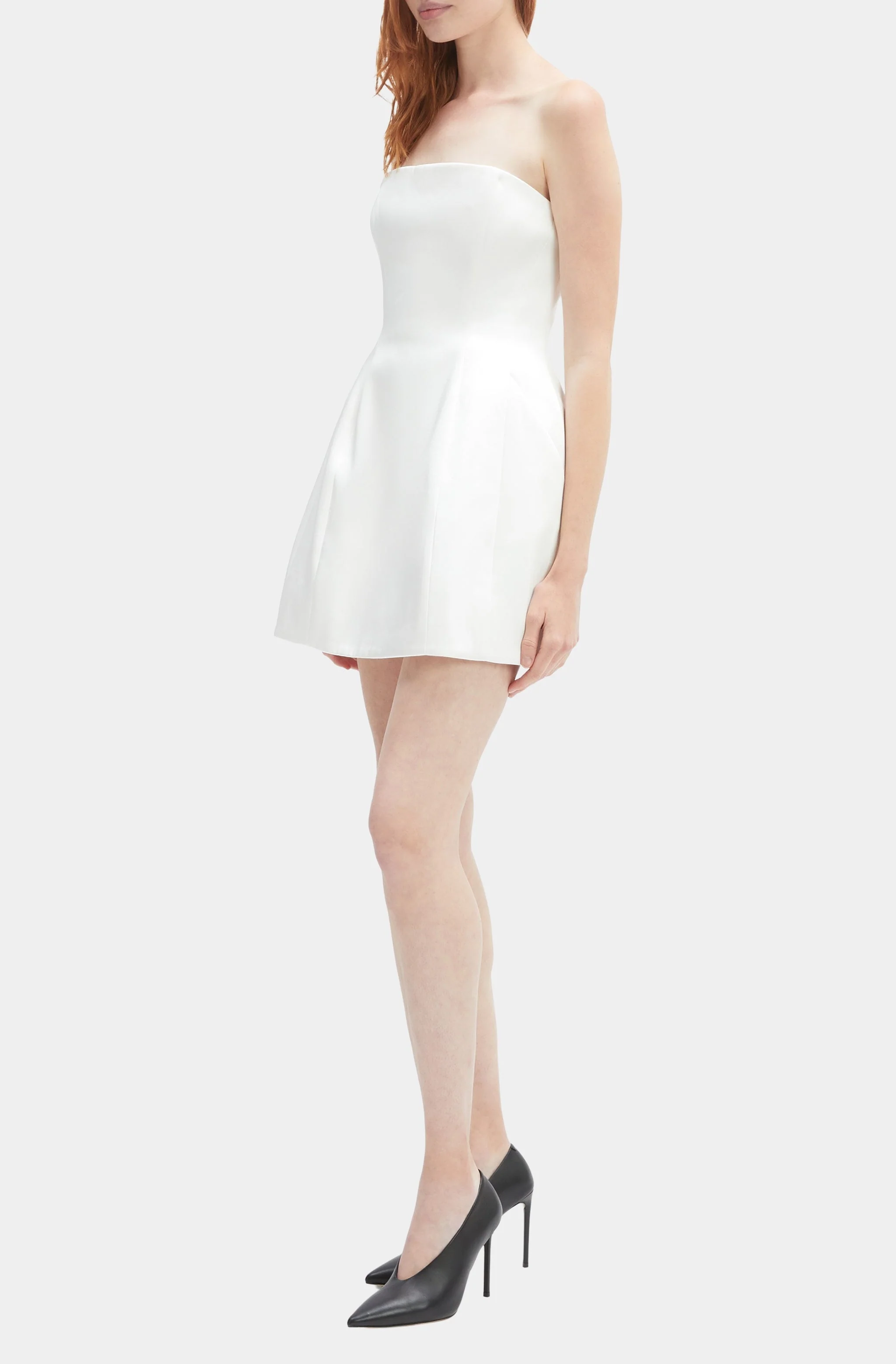 Karoline Satin Mini Dress - Image 3