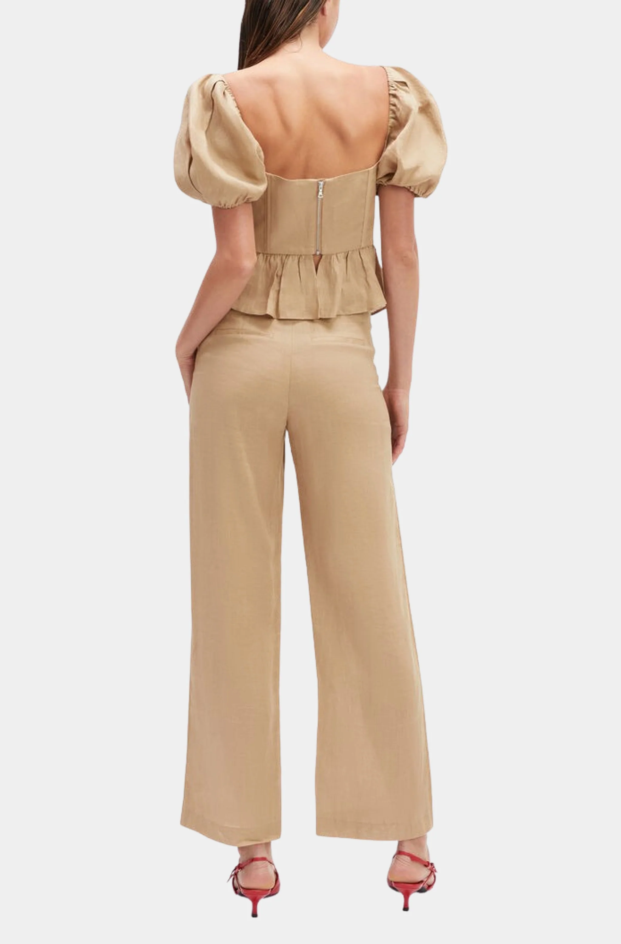 Esra Puff Sleeve Corset Top - Image 5