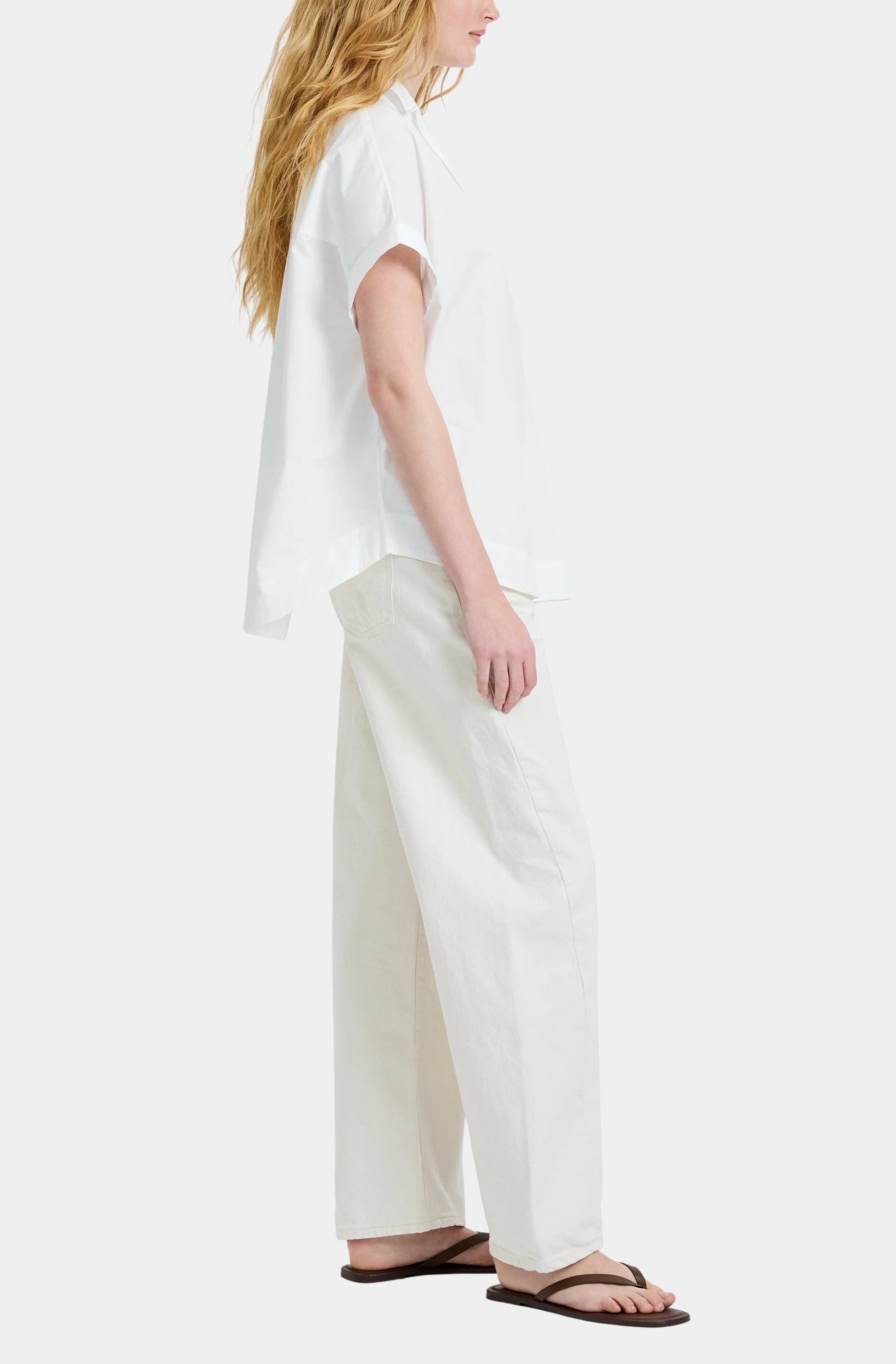 Poplin Collar Short Sleeve Pullover - Image 3