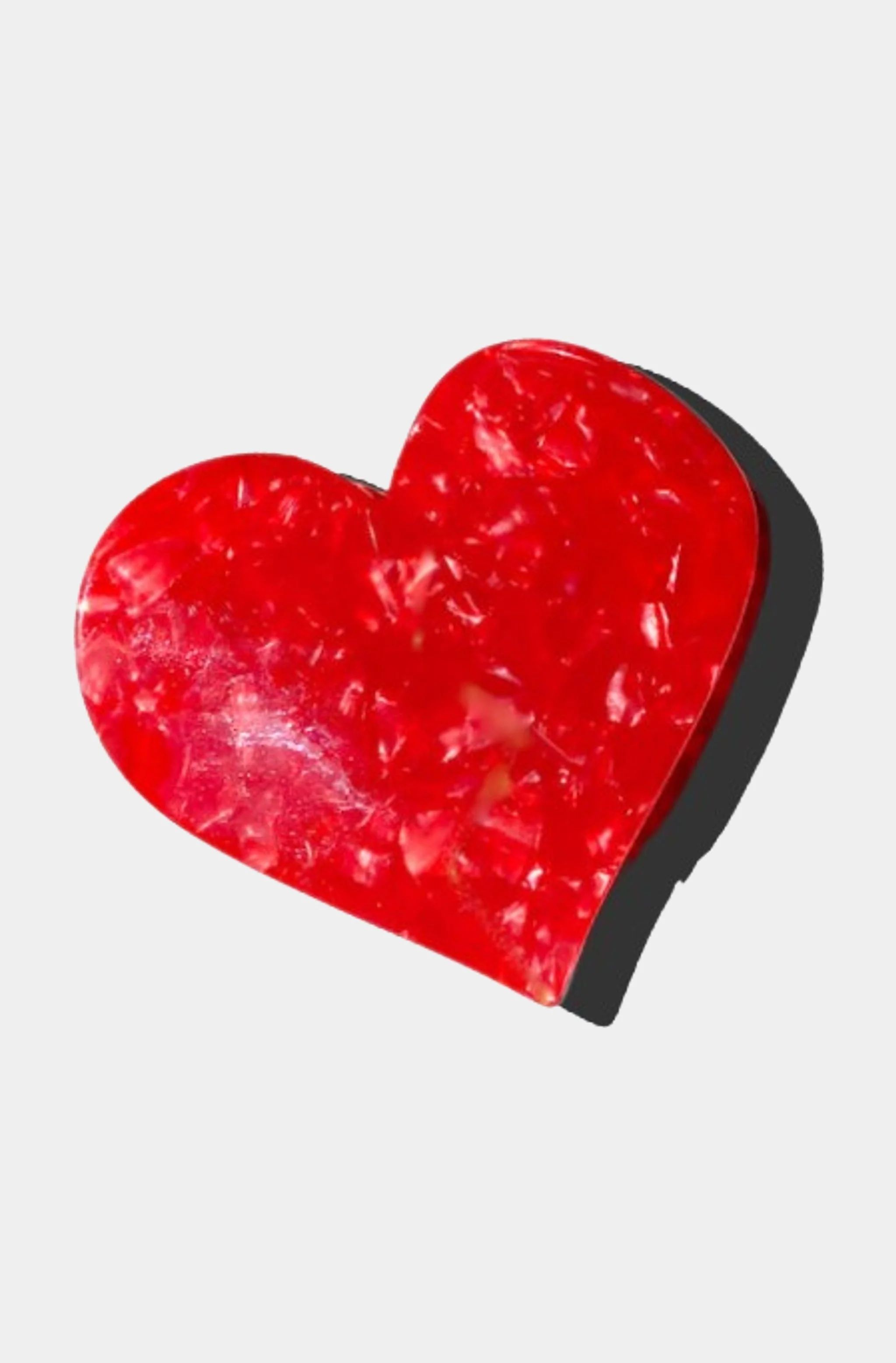 Handmade Heart Acetate Claw Hair Clip