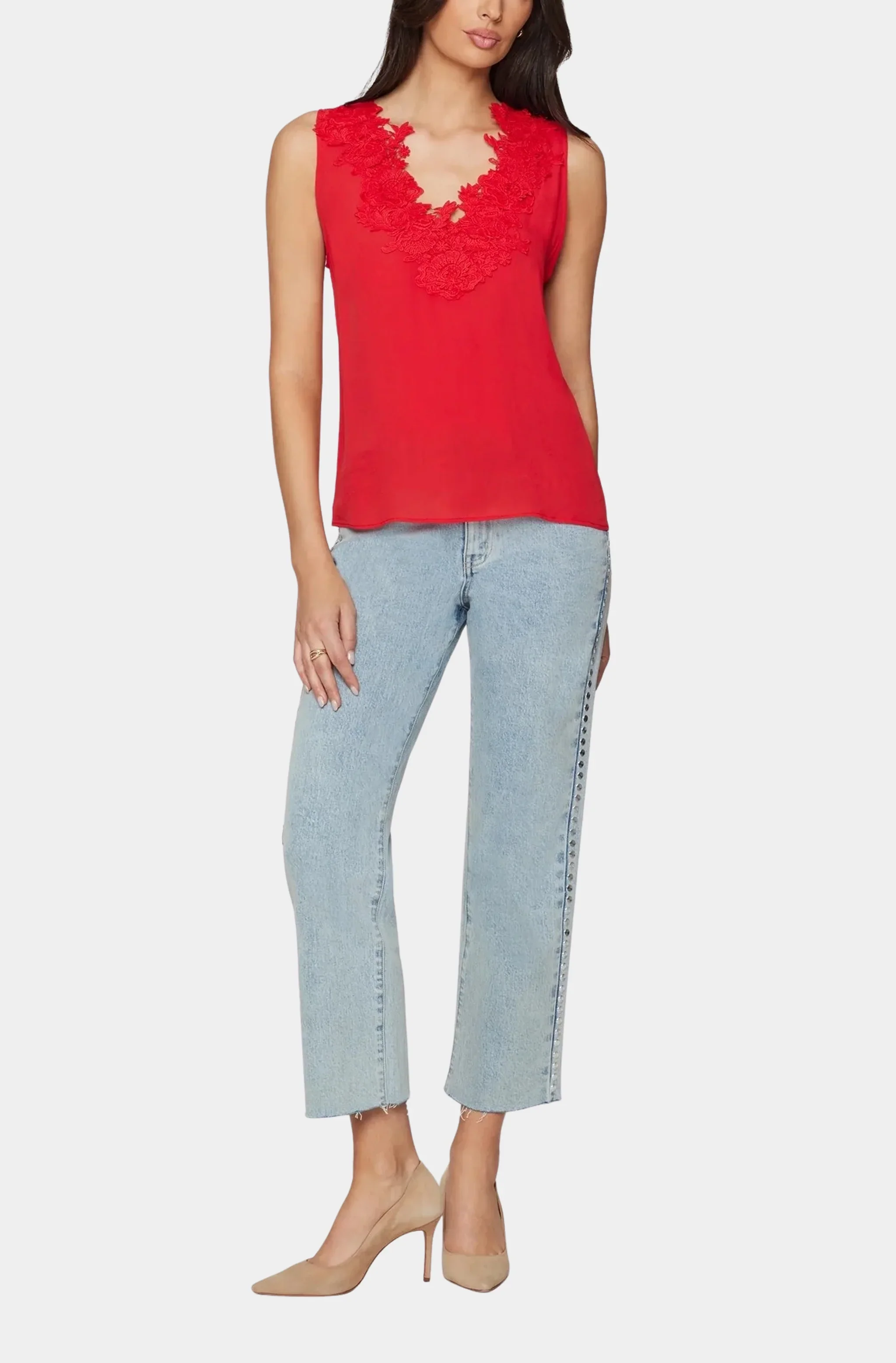 Adiha Lace Combo Blouse - Image 2