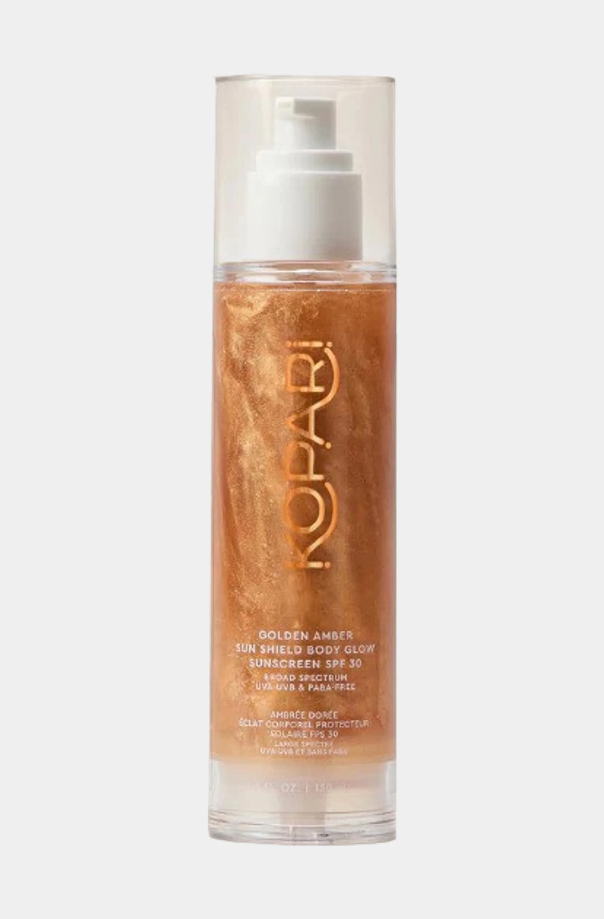 Golden Amber Sun Shield Body Glow Sunscreen SPF 30, 5 fl oz