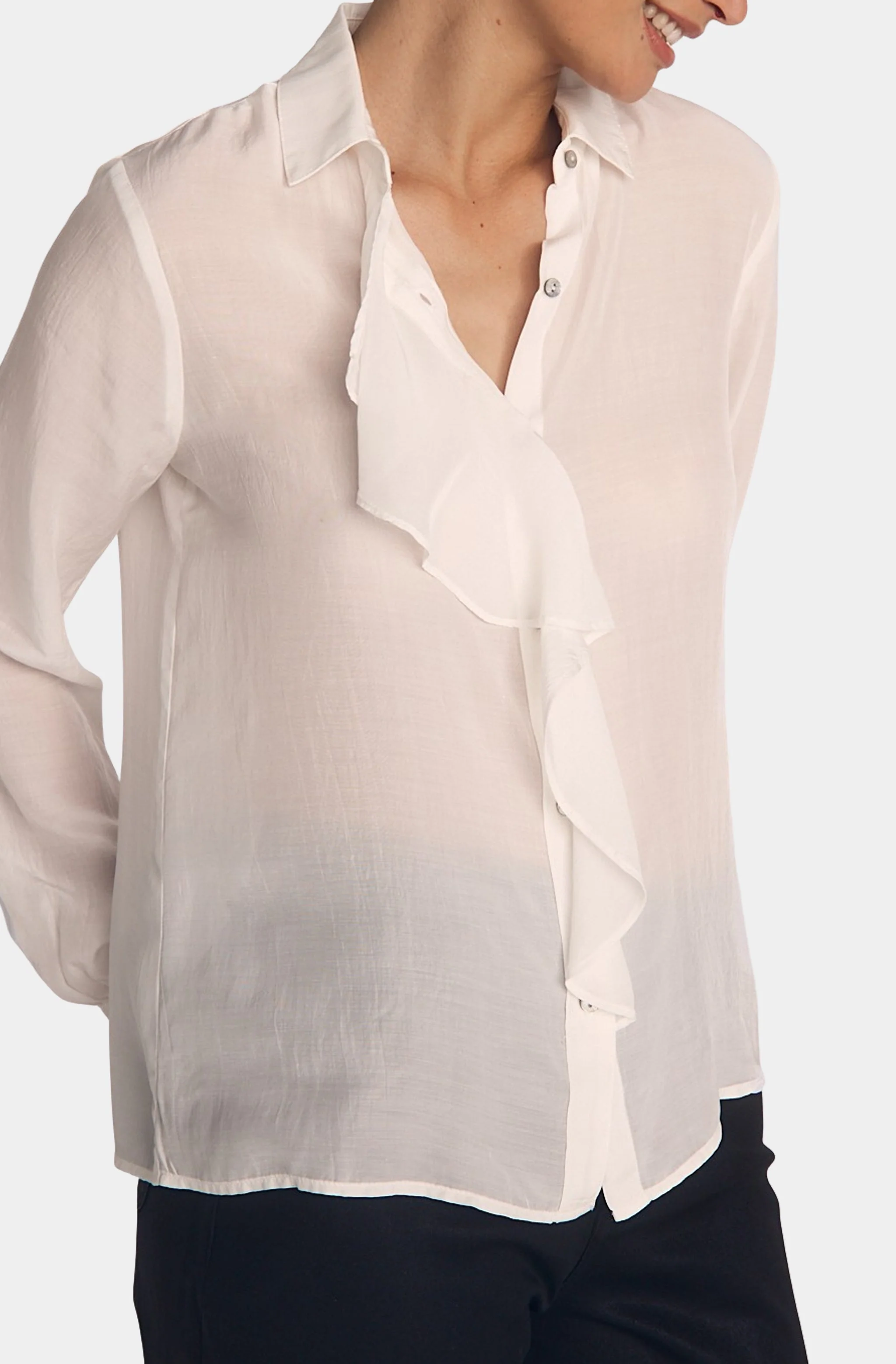Ruffle Front Shirt - Image 2