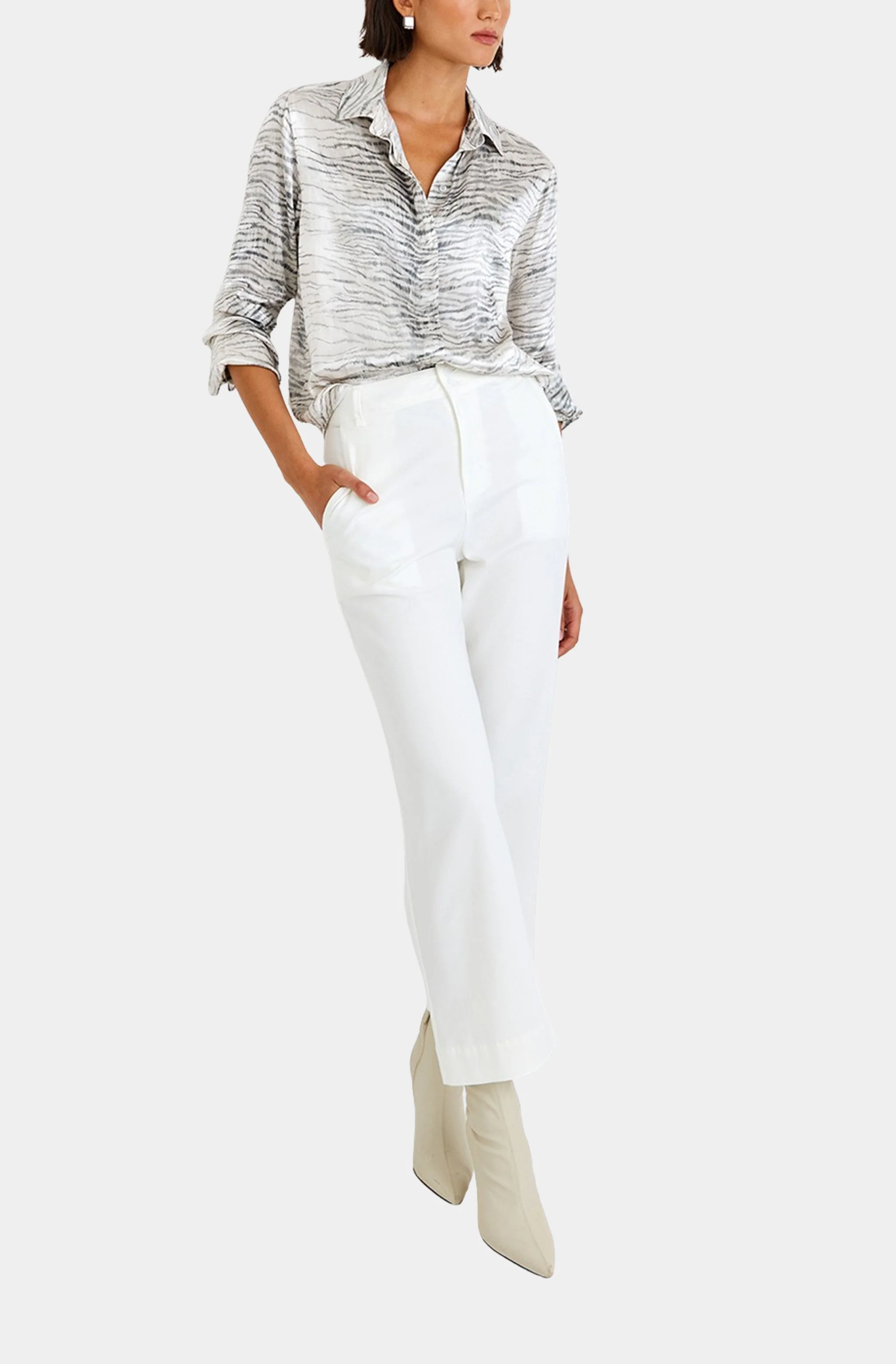 Luciana Clean Hidden Placket Shirt - Image 4