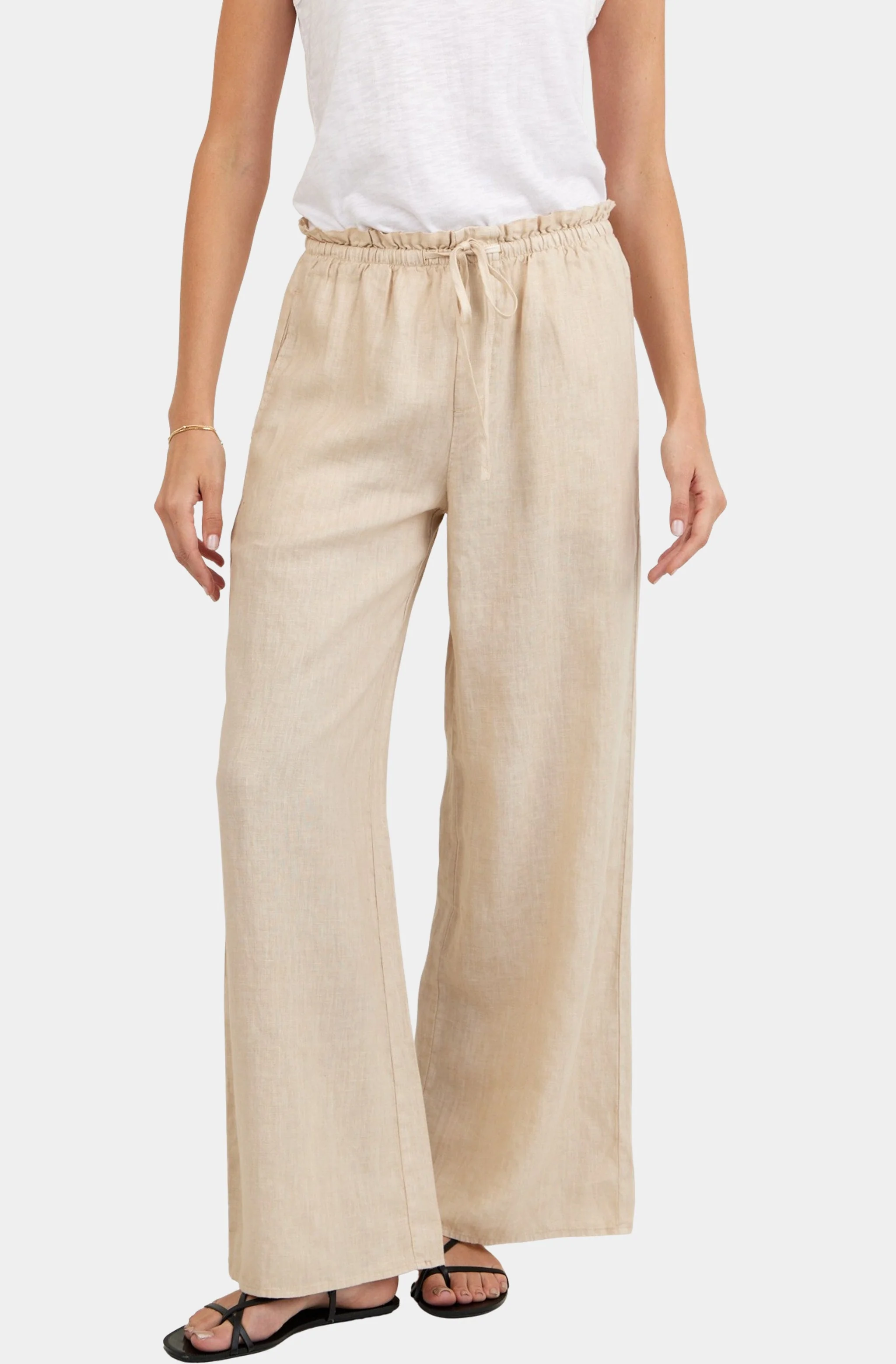Ruffle Waist Wide Leg Pant - Image 2