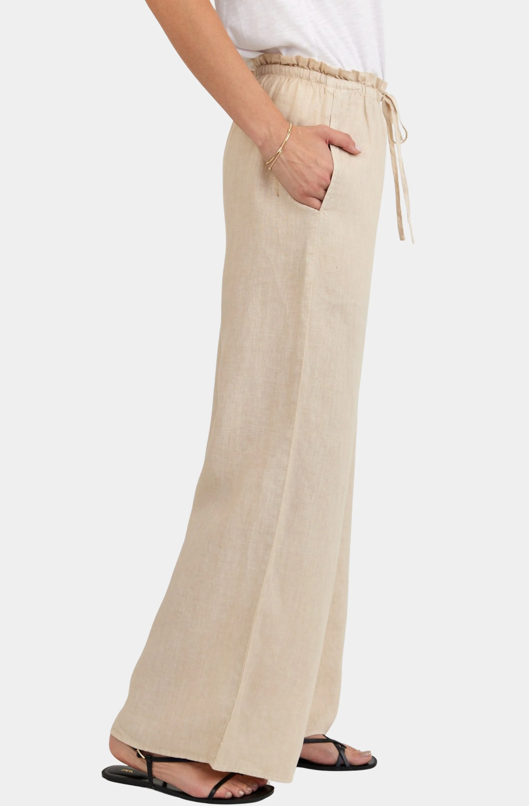 Ruffle Waist Wide Leg Pant - Image 3
