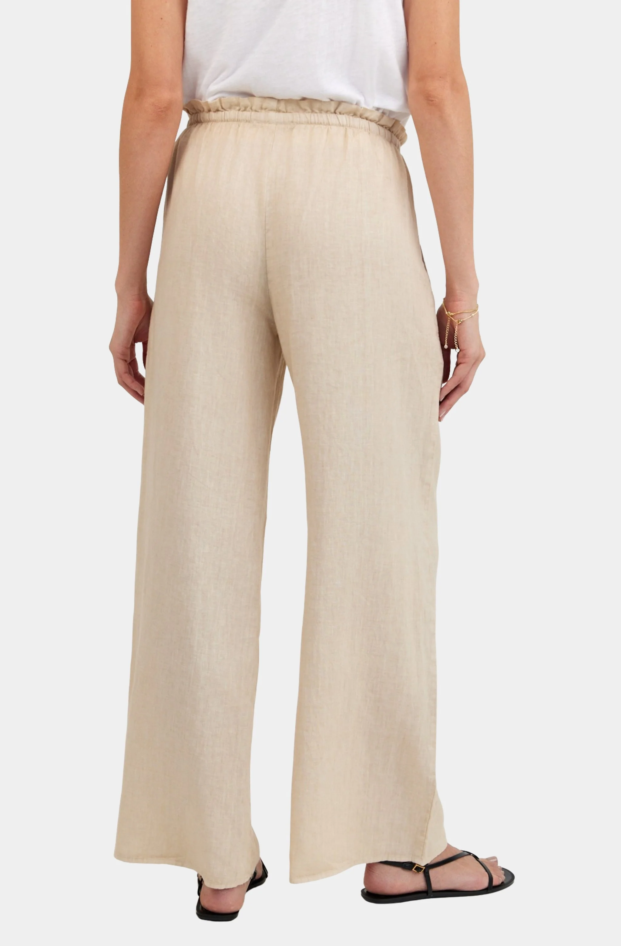 Ruffle Waist Wide Leg Pant - Image 4
