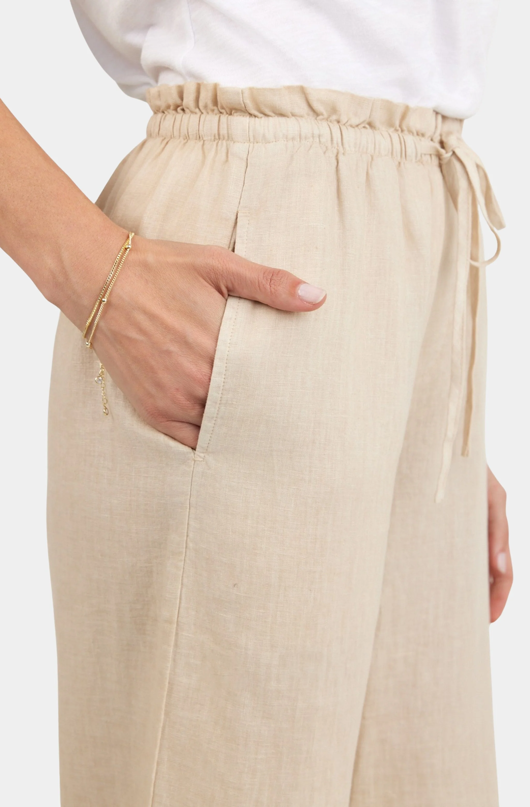 Ruffle Waist Wide Leg Pant - Image 5