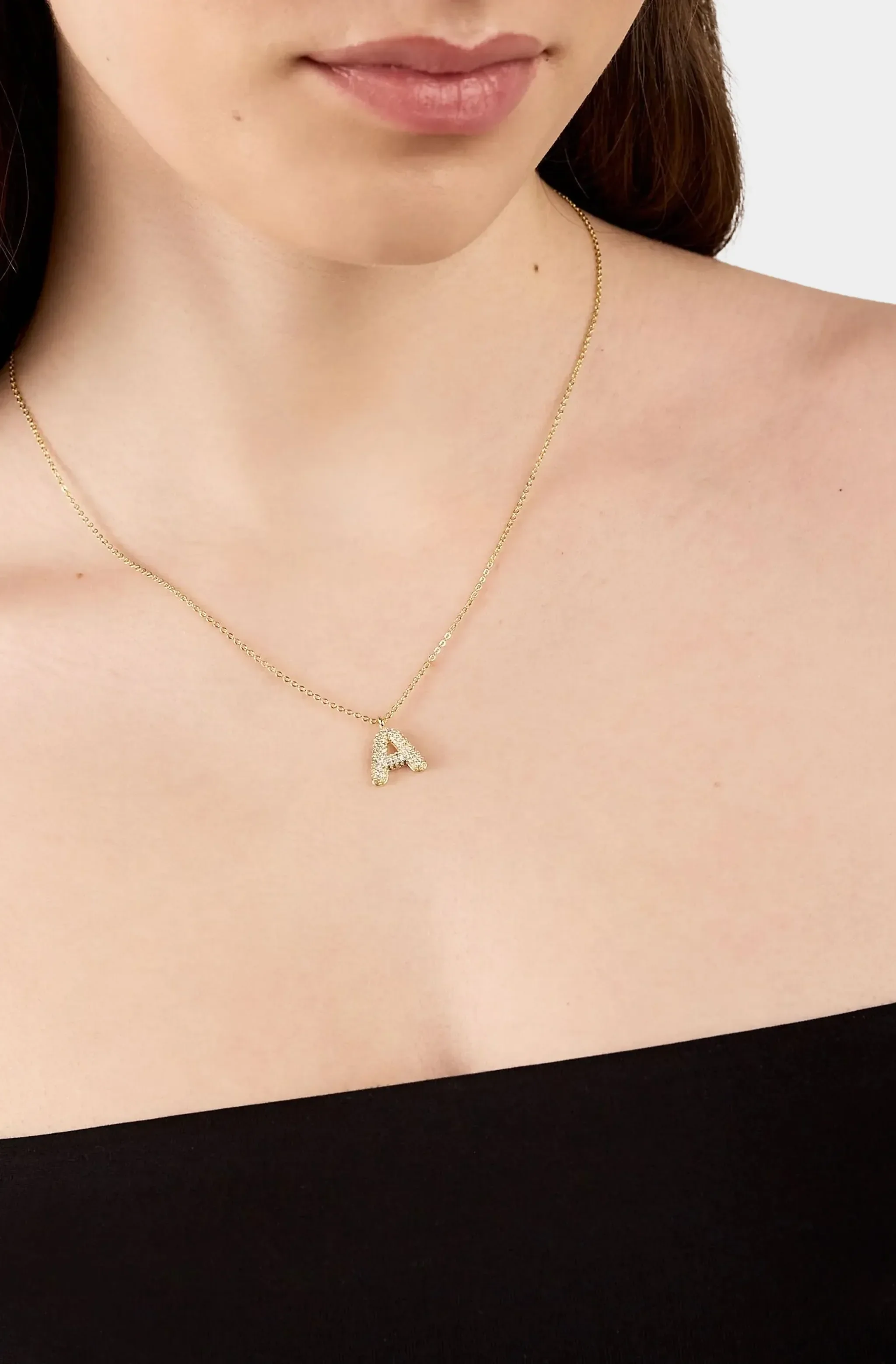 Bubble Letter Necklace "T" - Image 3