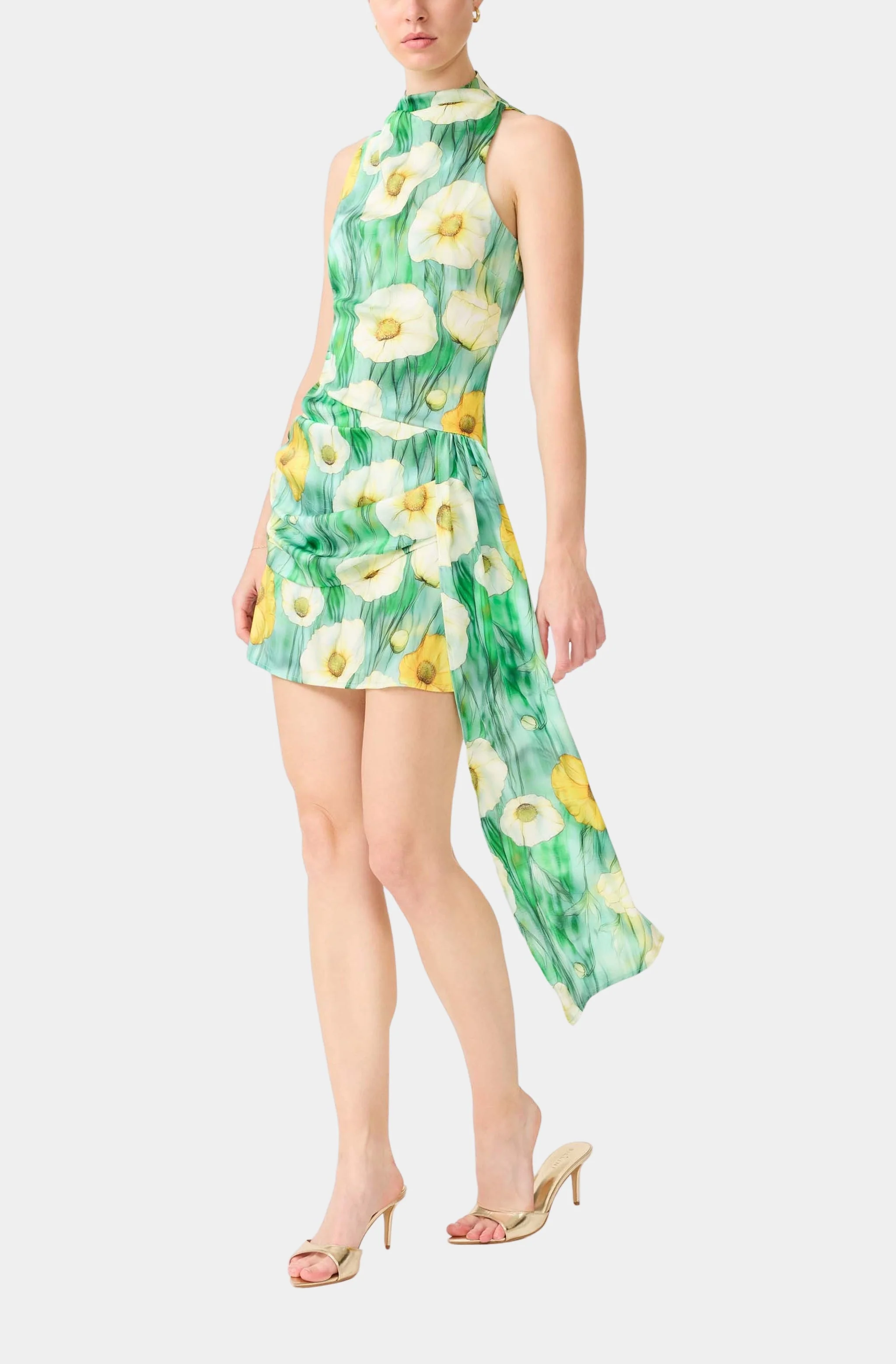 Lilia Highneck Mini Dress - Image 3