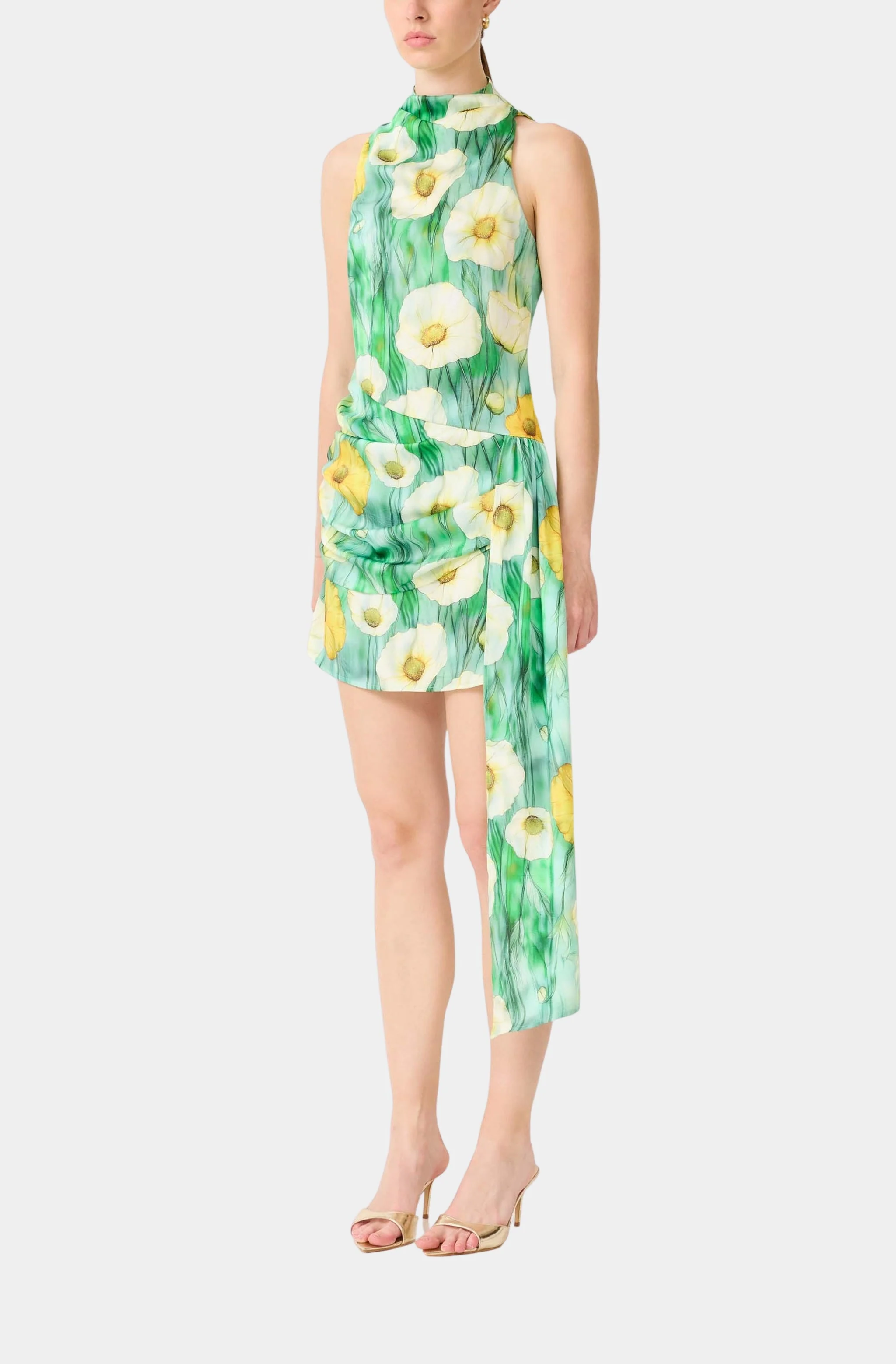 Lilia Highneck Mini Dress - Image 4