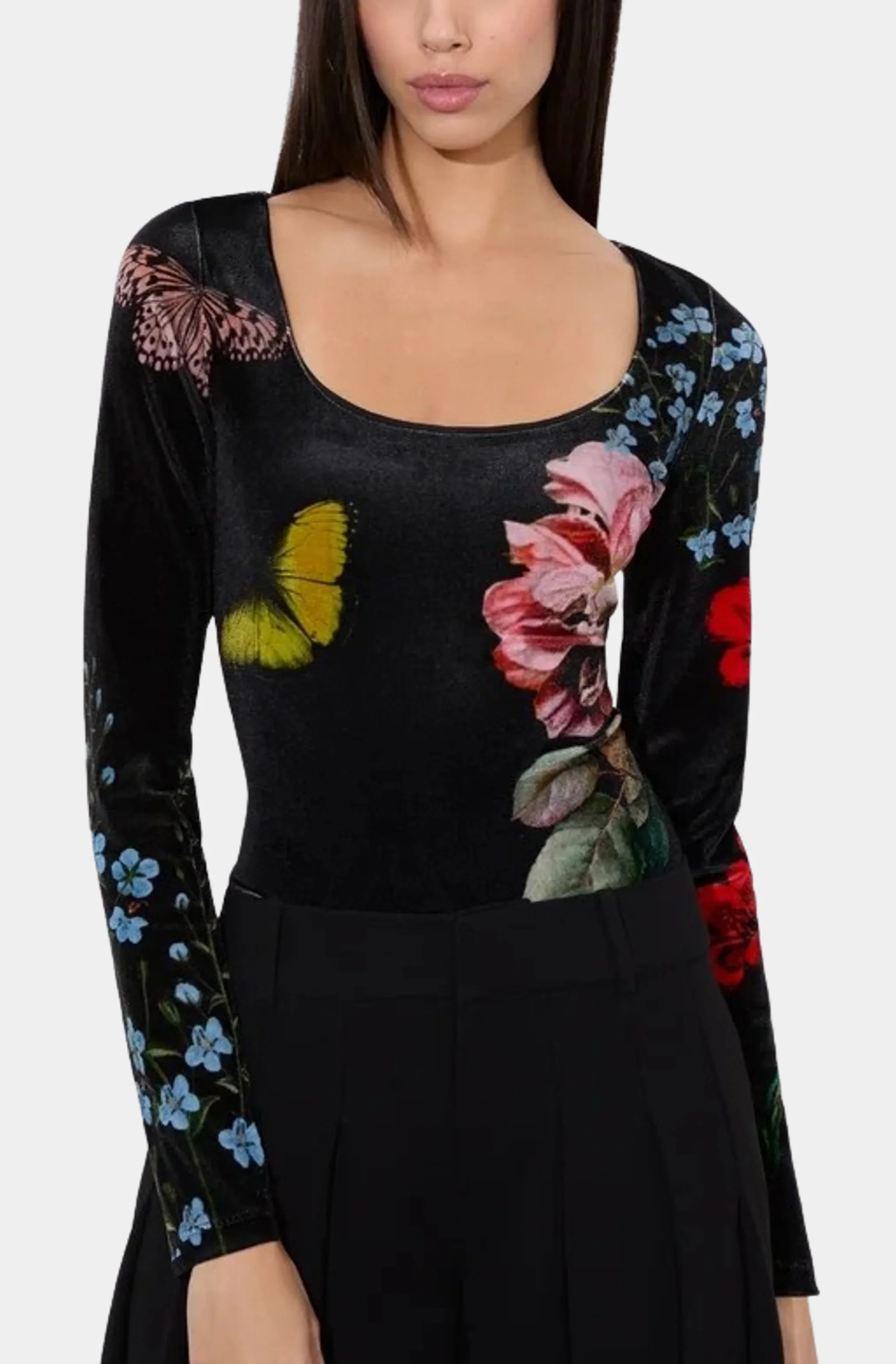 Delaina Scoop Neck Long Sleeve Top - Image 5