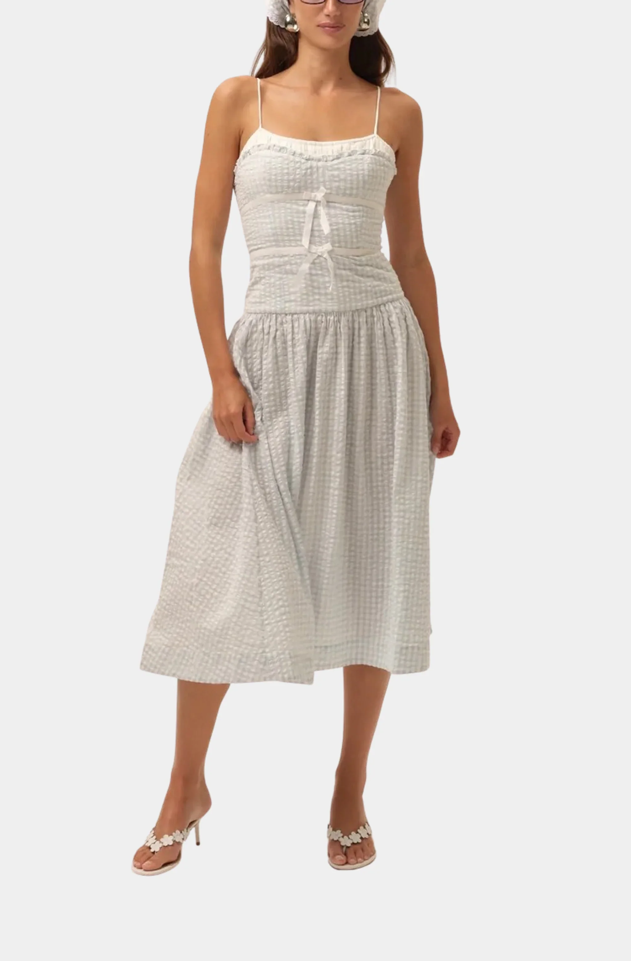 Georgia Gingham Midi Dress