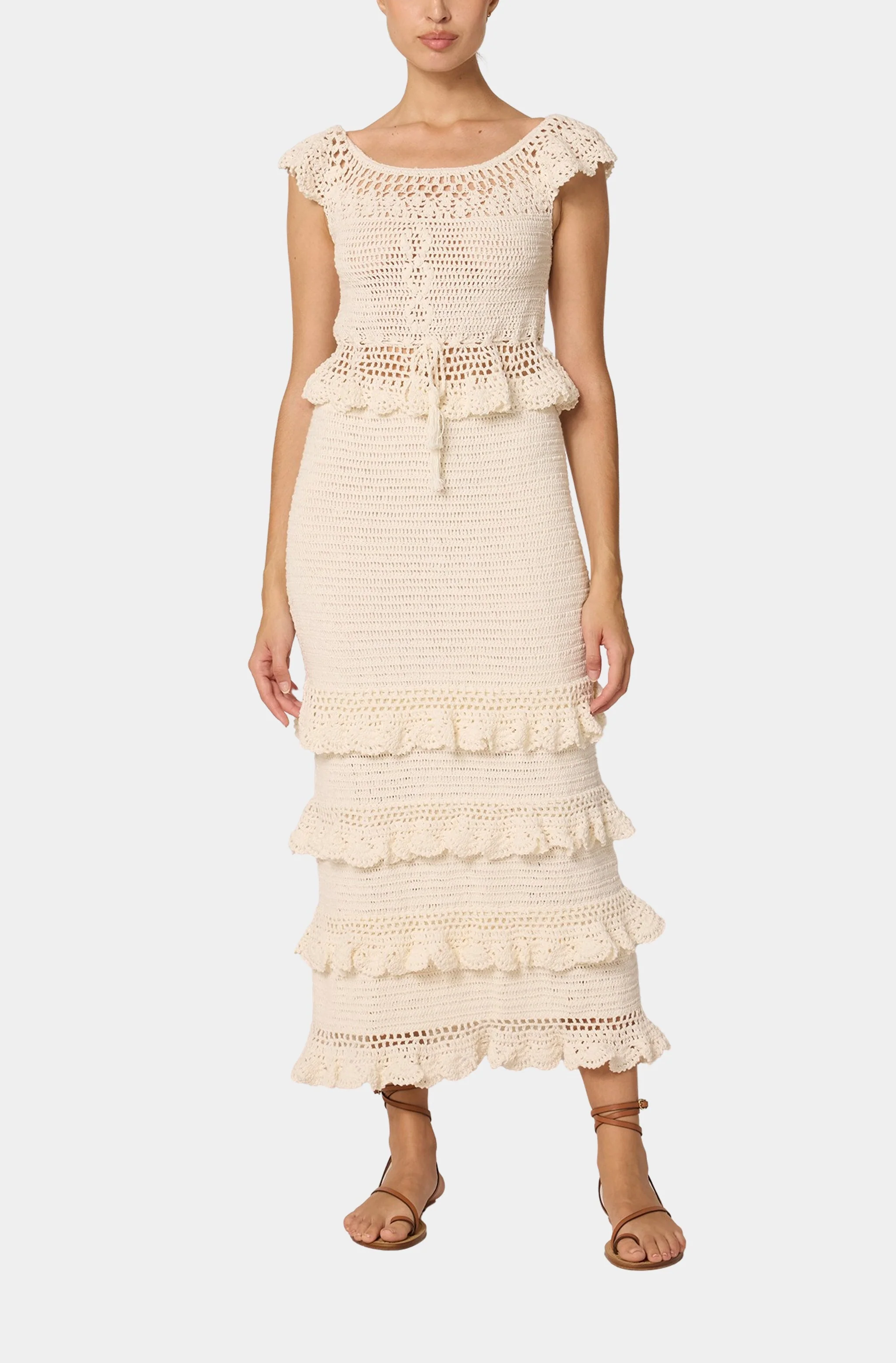 Serena Crochet Ankle Skirt