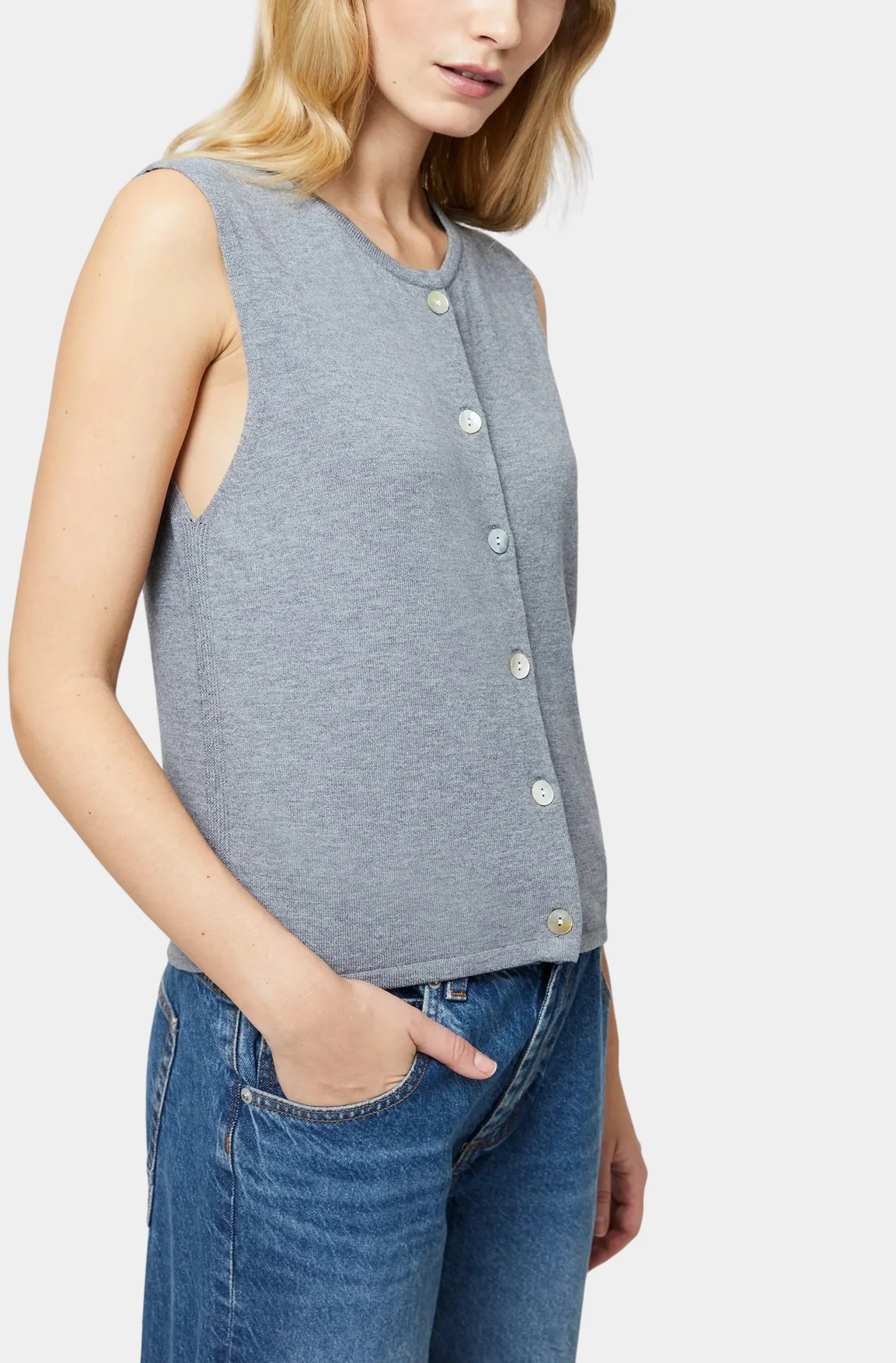 Cosysoft Buttoned Sweater Vest - Image 2