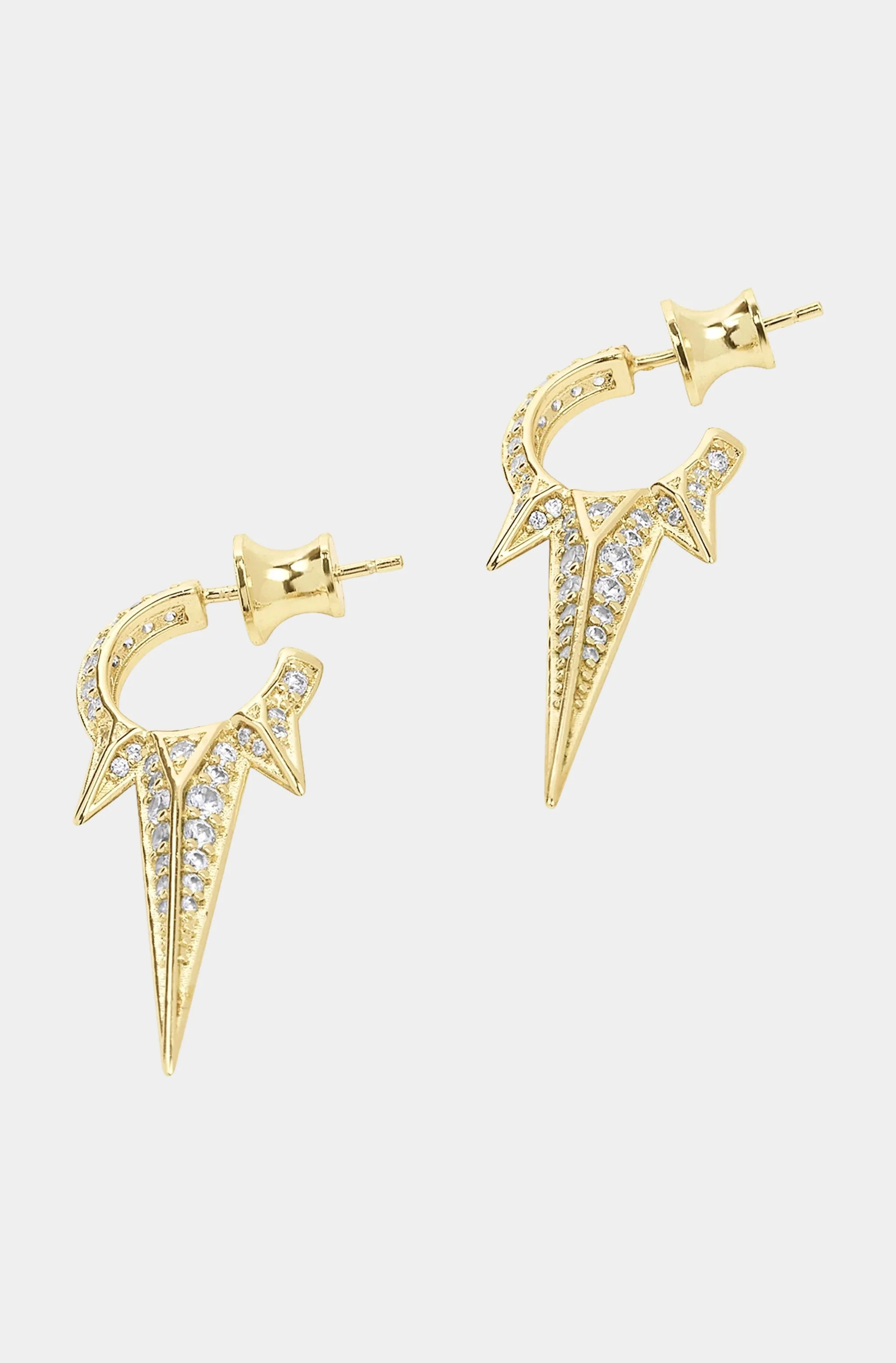 Gabriella Pave Triple Spike Earrings