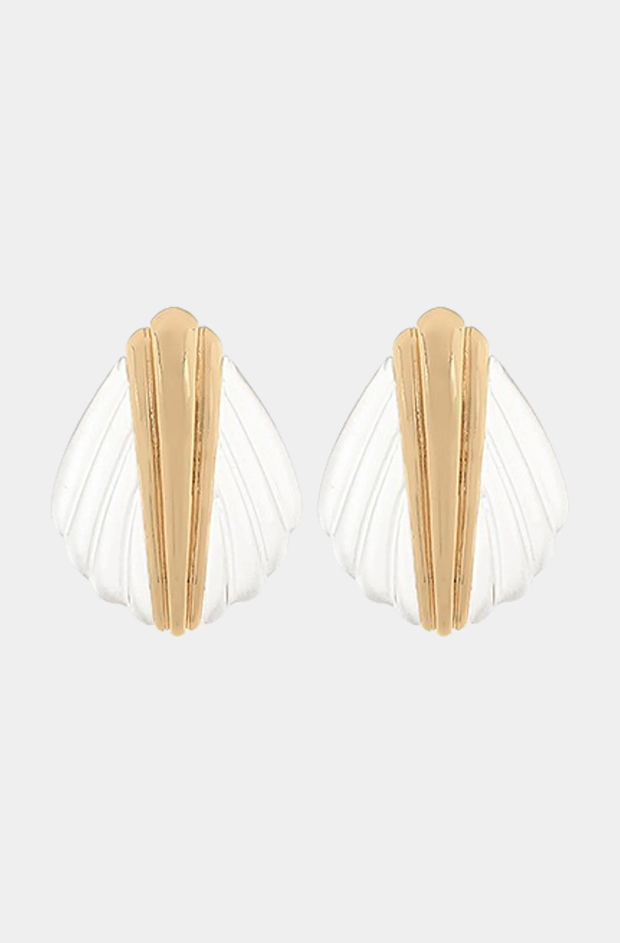 Geometric w/ Metal Bar Earrings