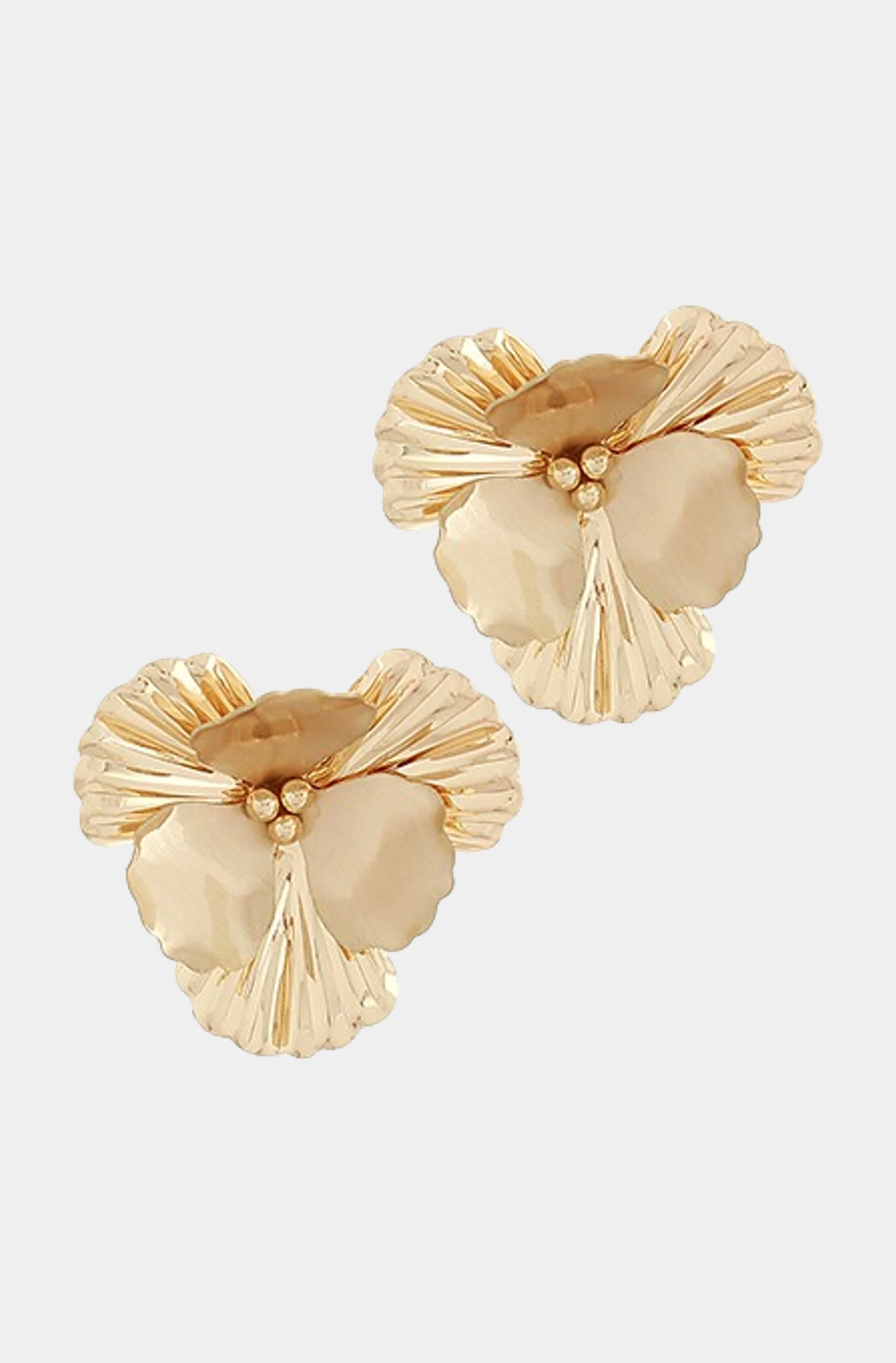 Flower Textured Earrings