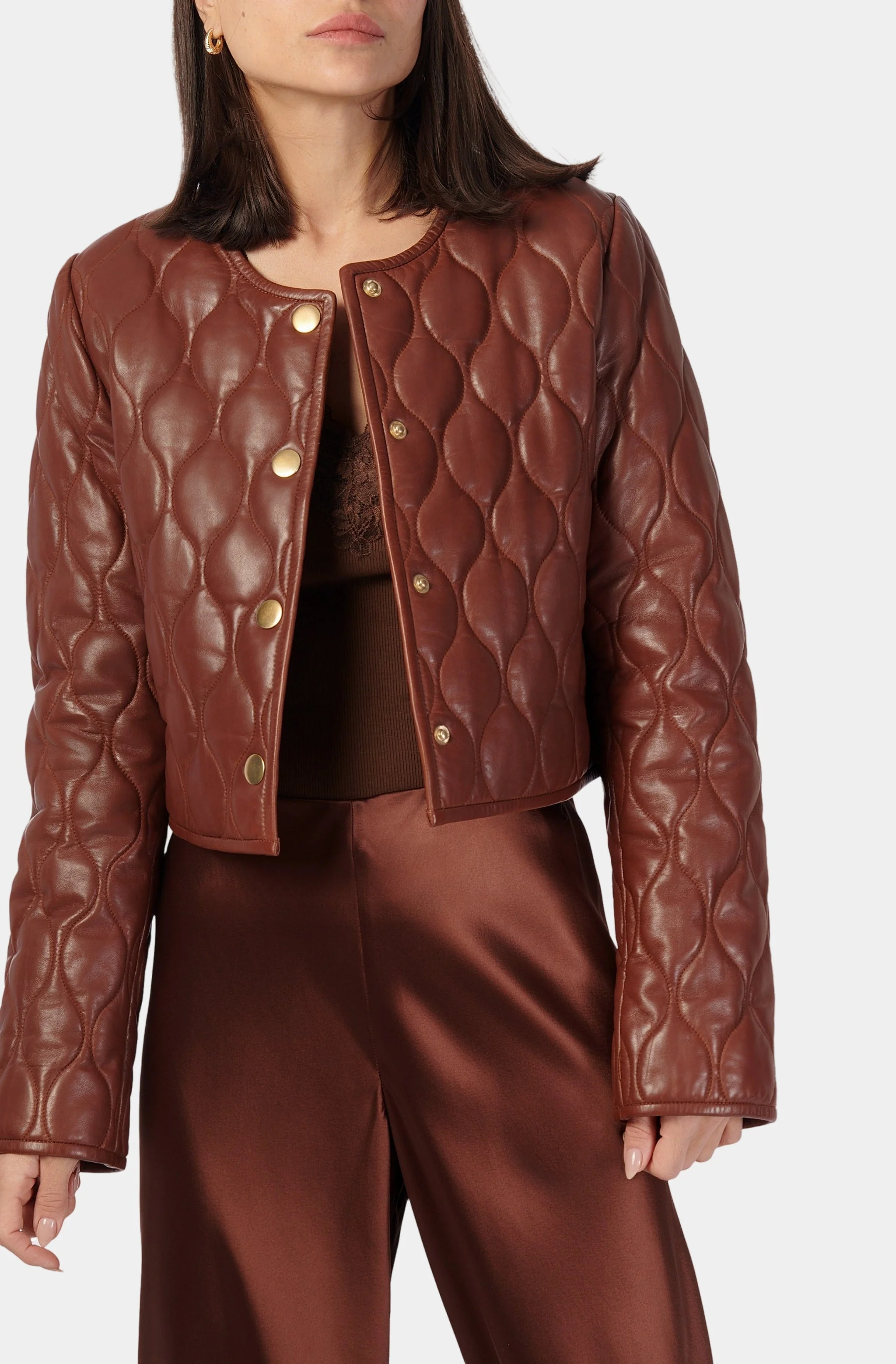 Wanda Genuine Leather Jacket