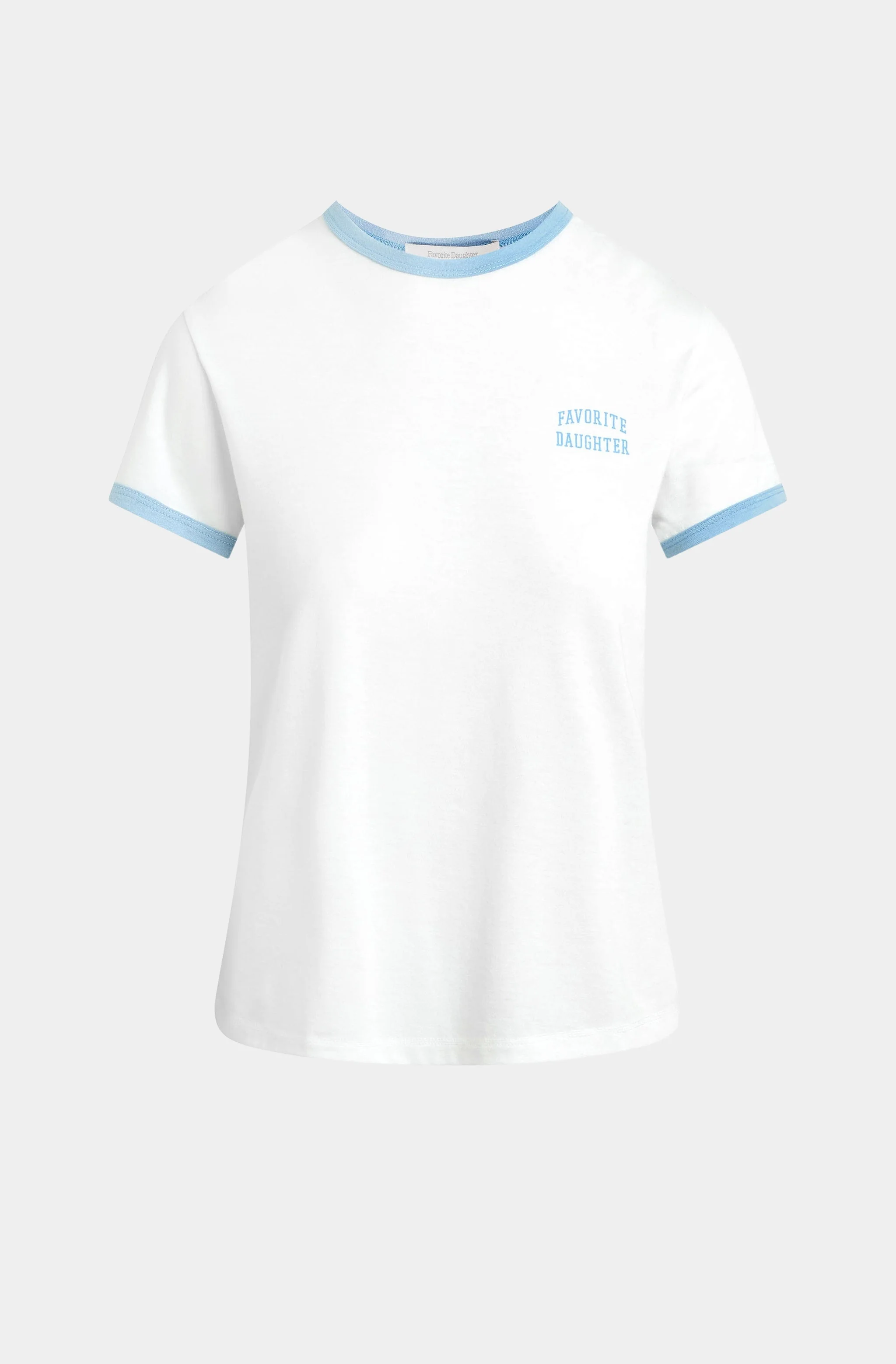 The Collegiate Chest Logo Ringer Tee