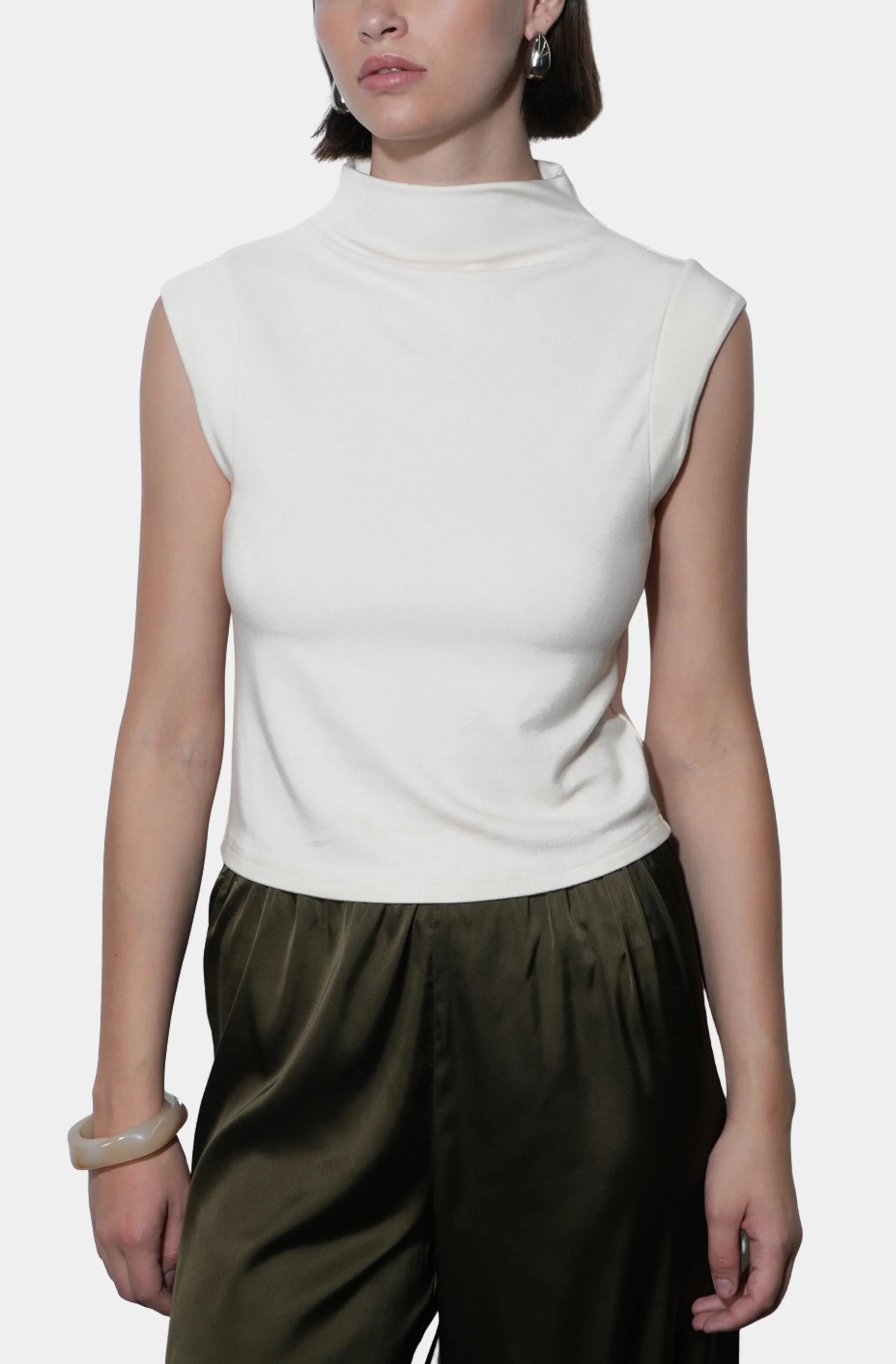 Paloma Funnel Neck Knit Top