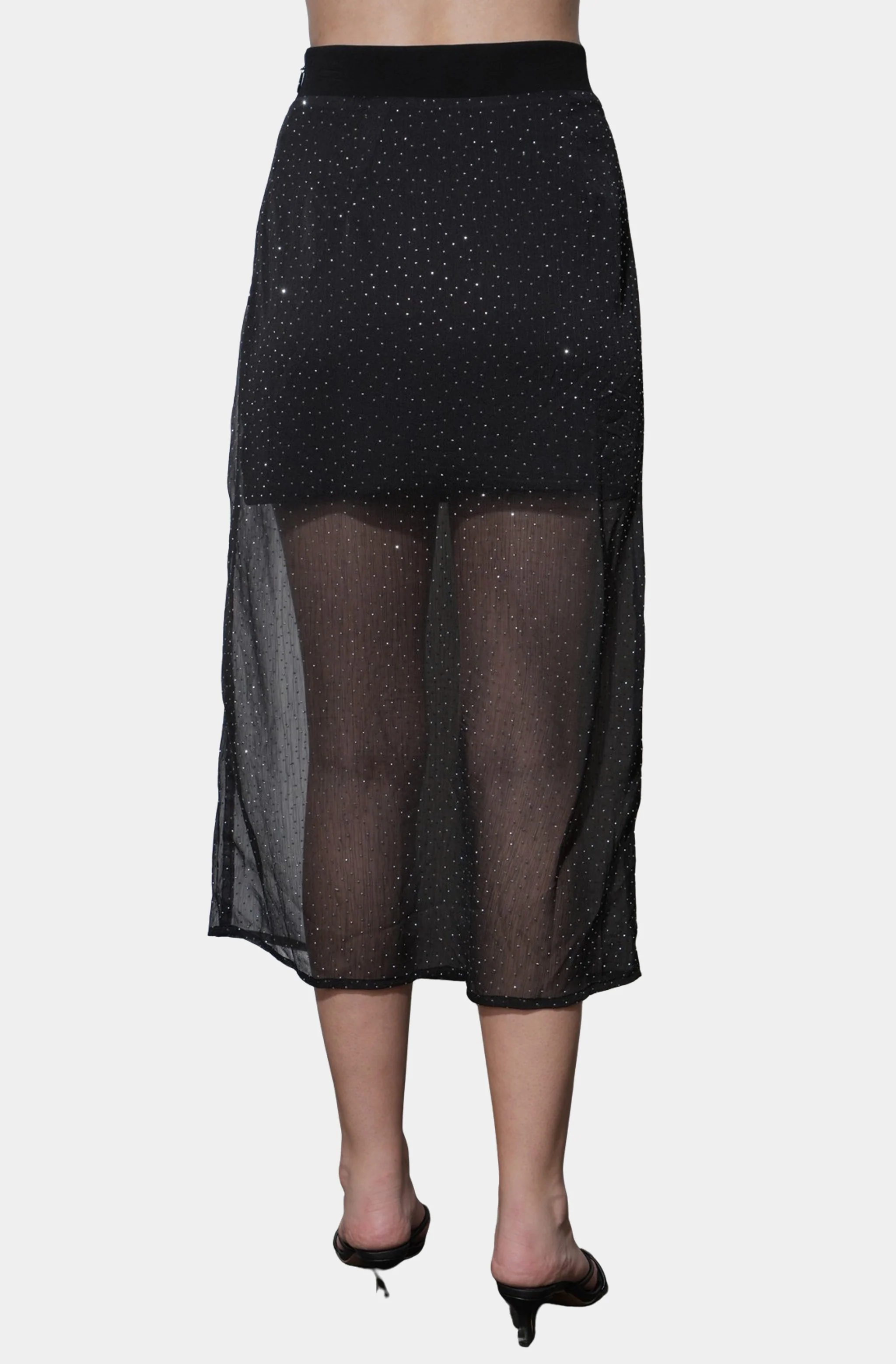 Virgil Sheer Studded Midi Skirt - Image 5