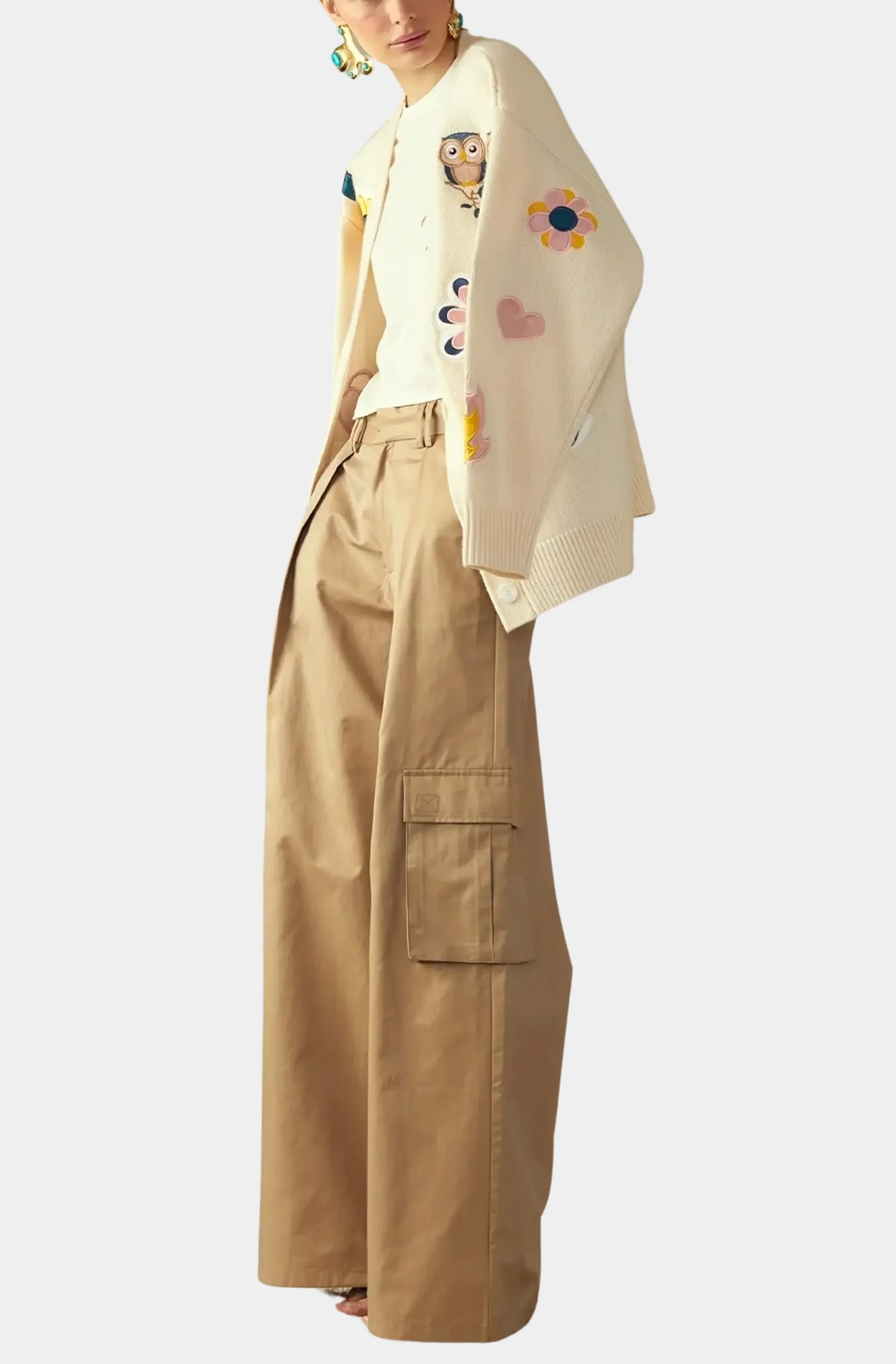 High-Waist Wide Leg Cargo Pants - Image 4