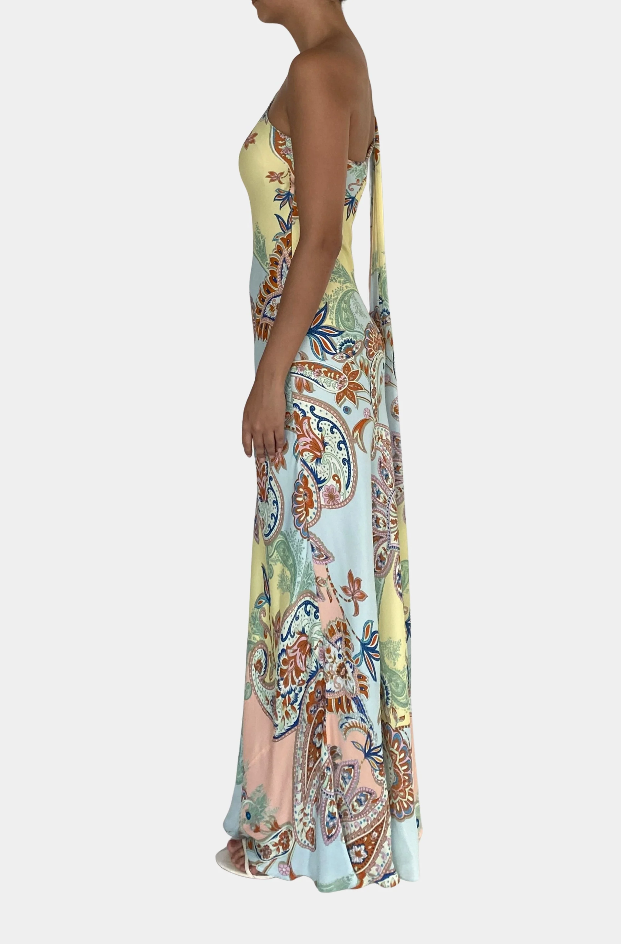 One Shoulder Sash Dress - Image 2