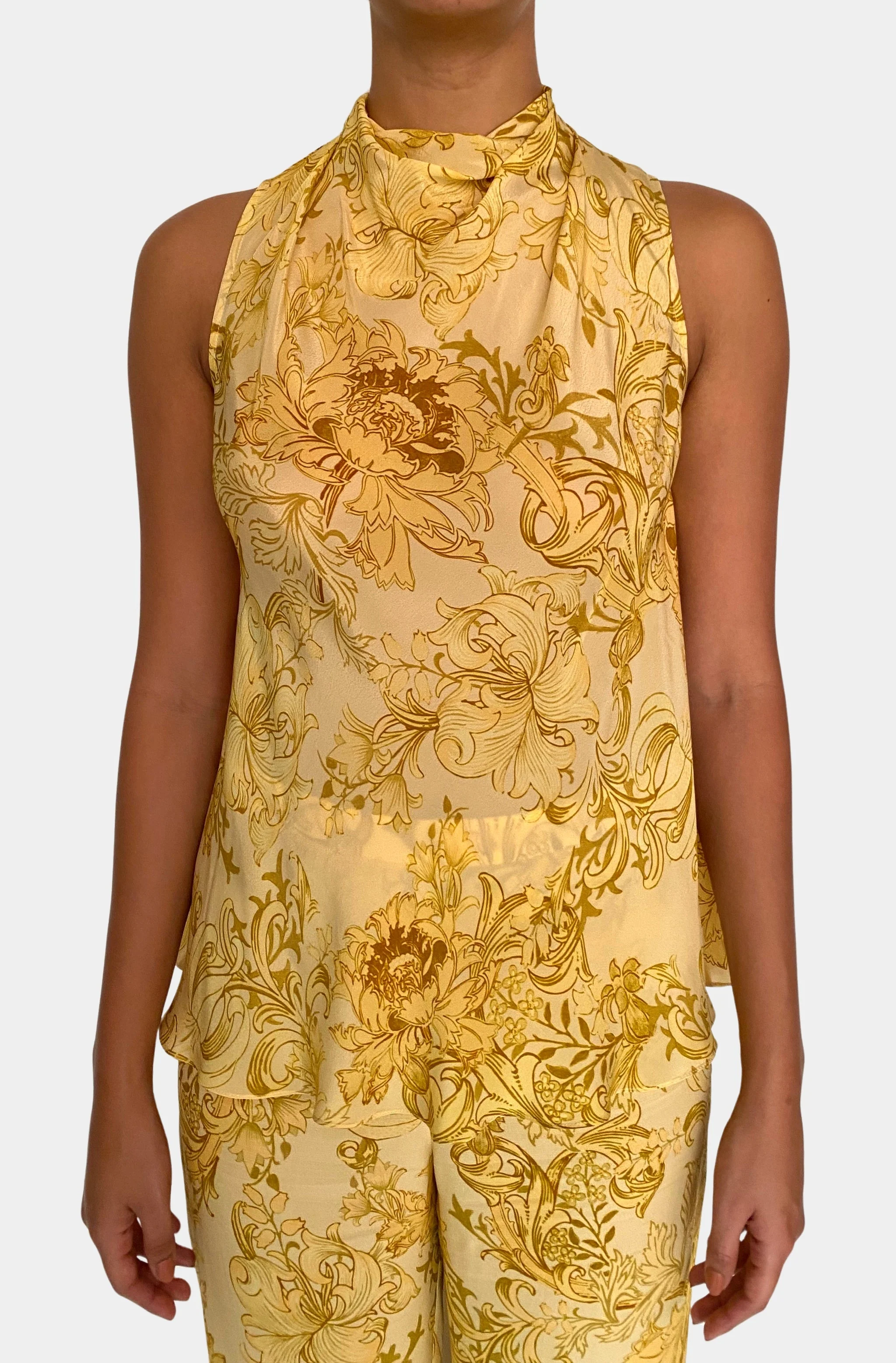Zar Cowl Neck with Back Tie Top - Image 4