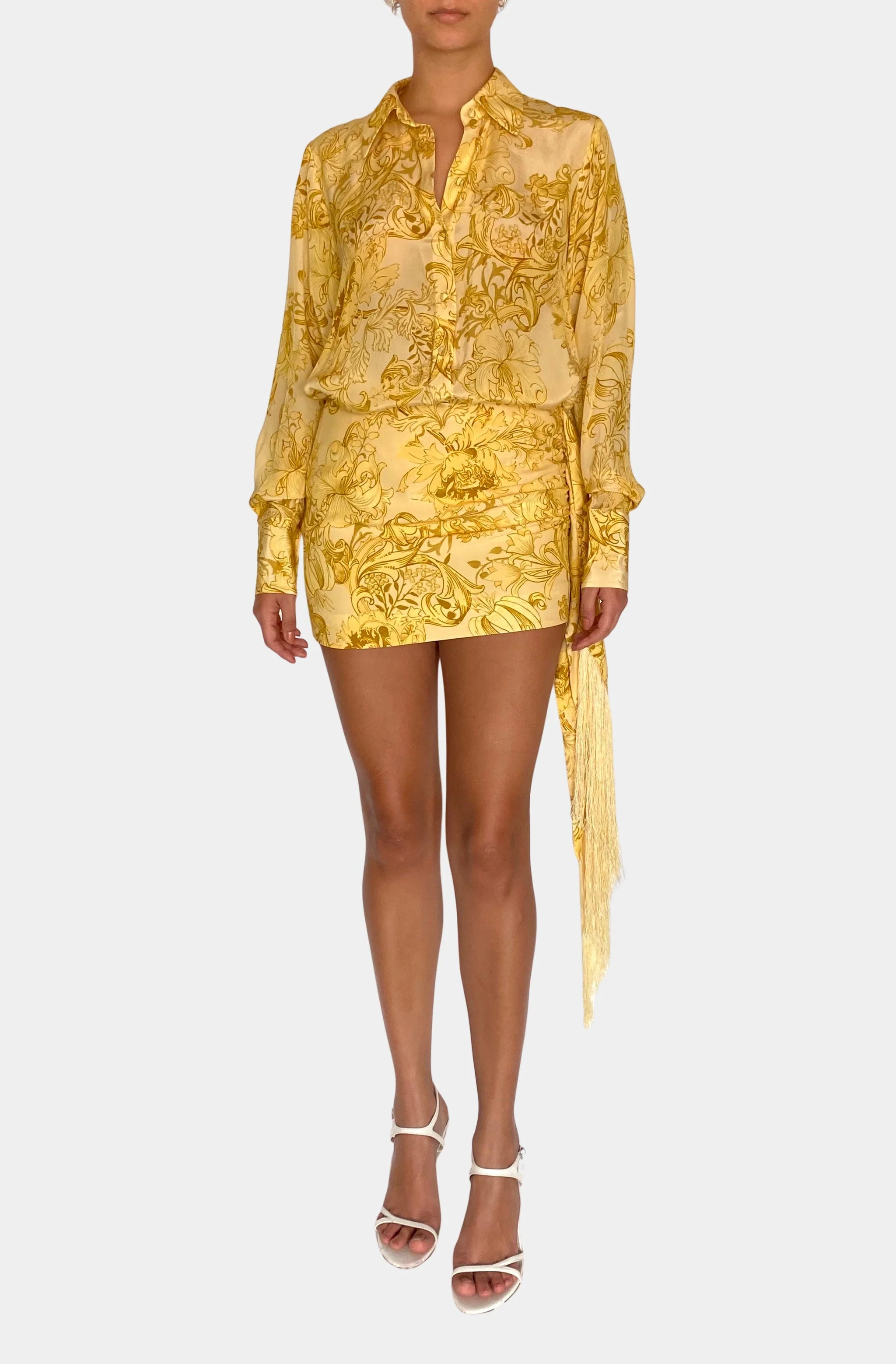 Zar Fringed Mini Skirt