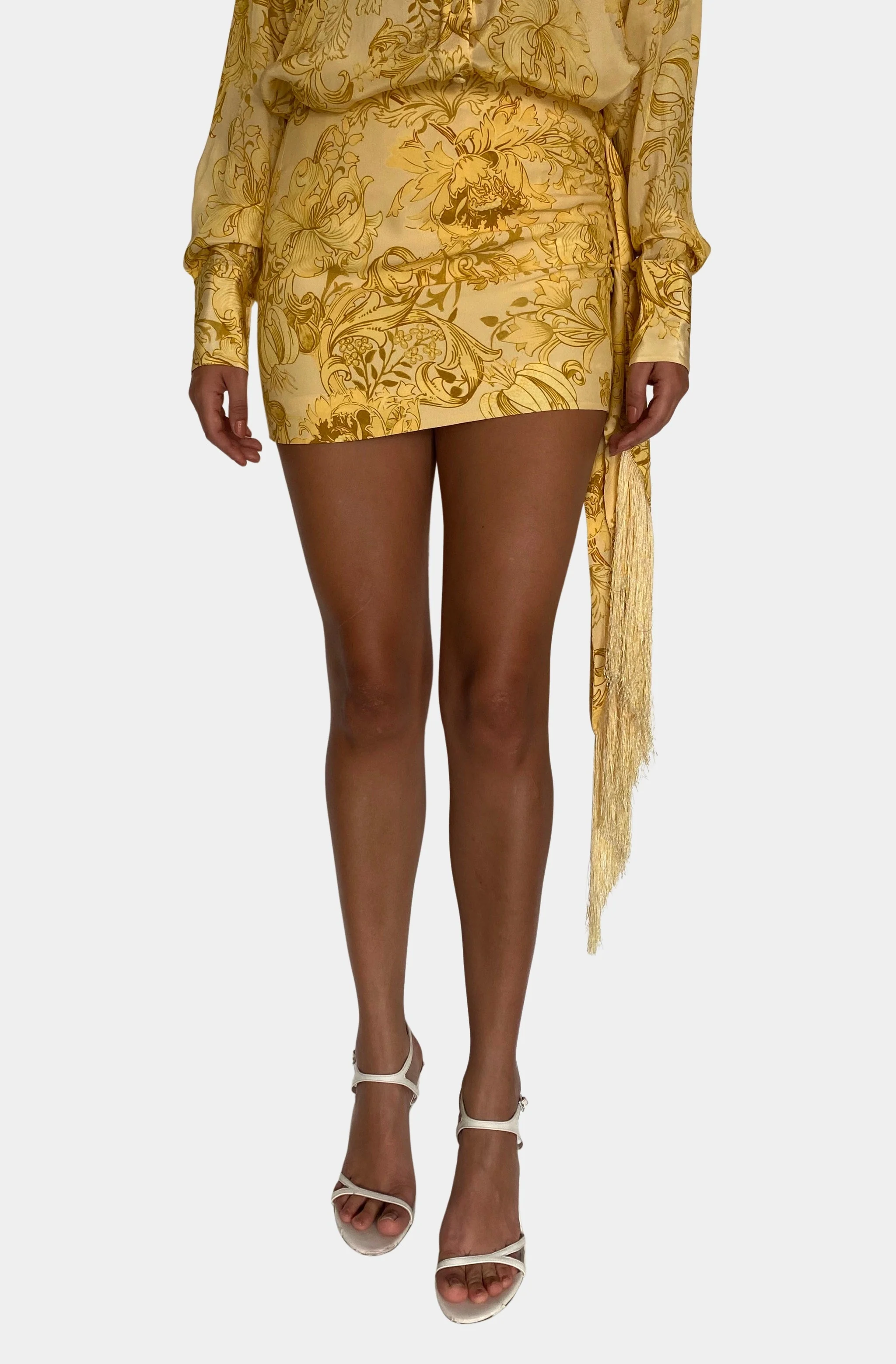 Zar Fringed Mini Skirt - Image 4
