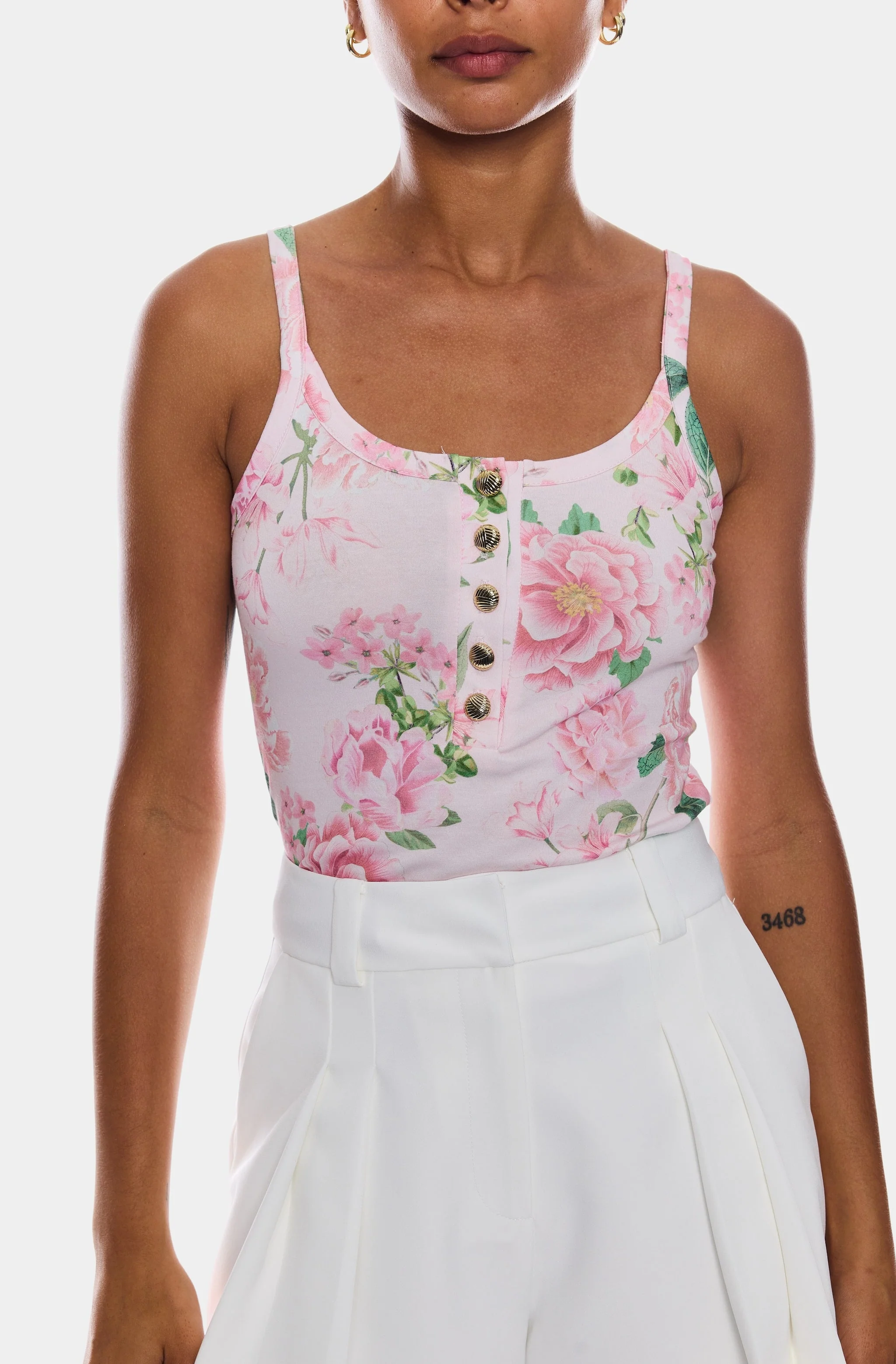 Molly Floral Jersey Tank Top