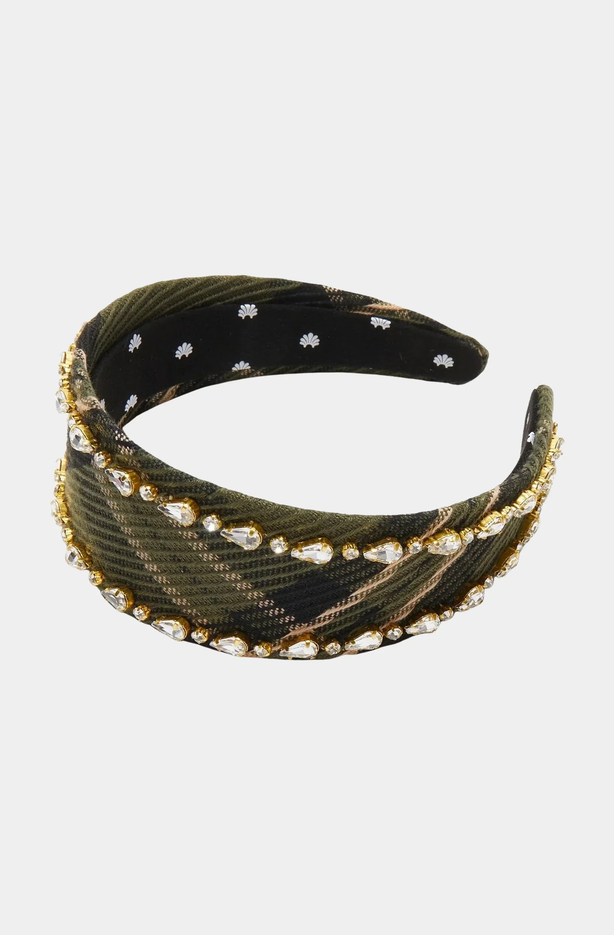 Brigitte Crystal Trim Headband
