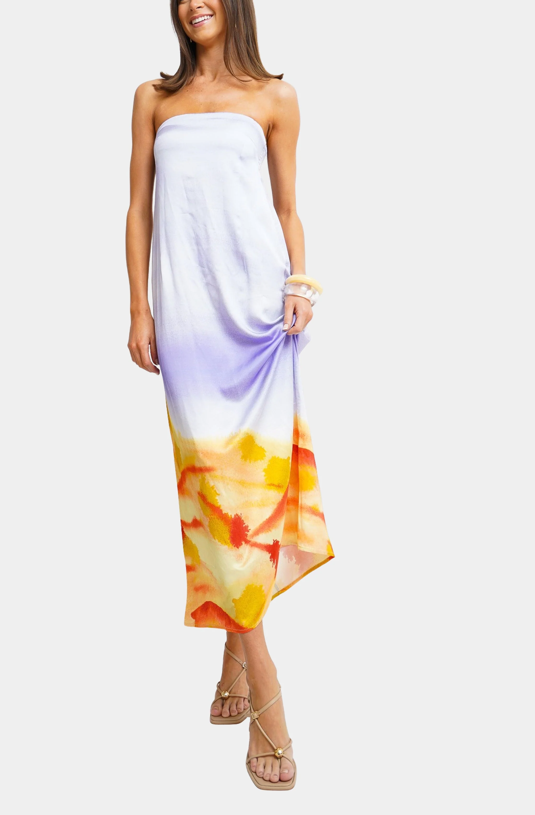 Hemline Exclusive Strapless Maxi Dress - Image 4