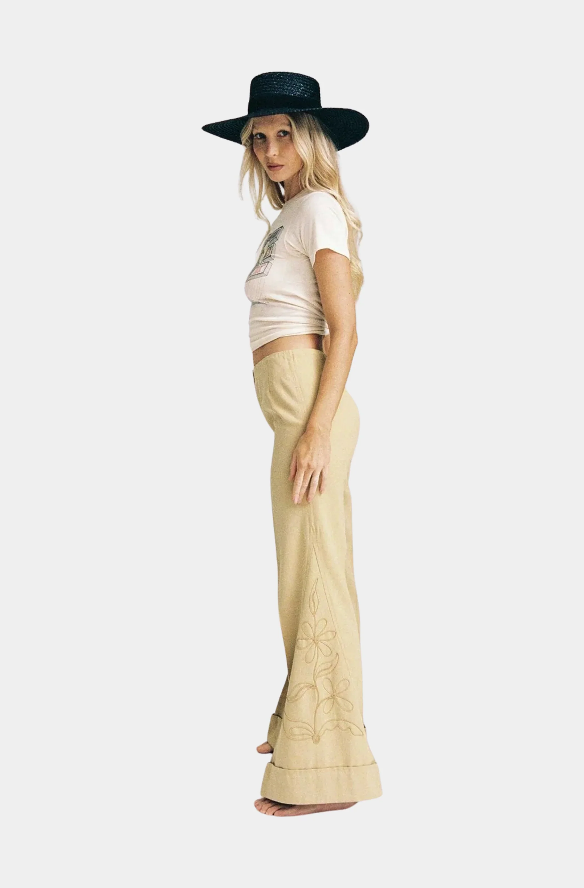 Mira Wide Boater Hat - Image 2